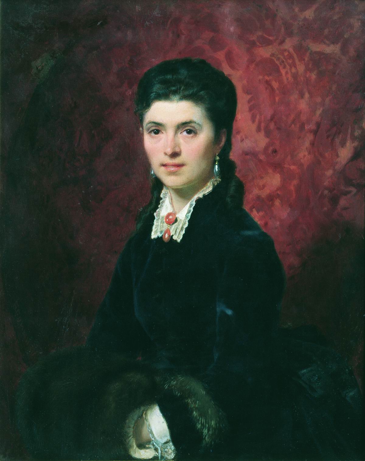 Бронников. Портрет Елены Григорьевны Толстой. 1873-1874 (?)