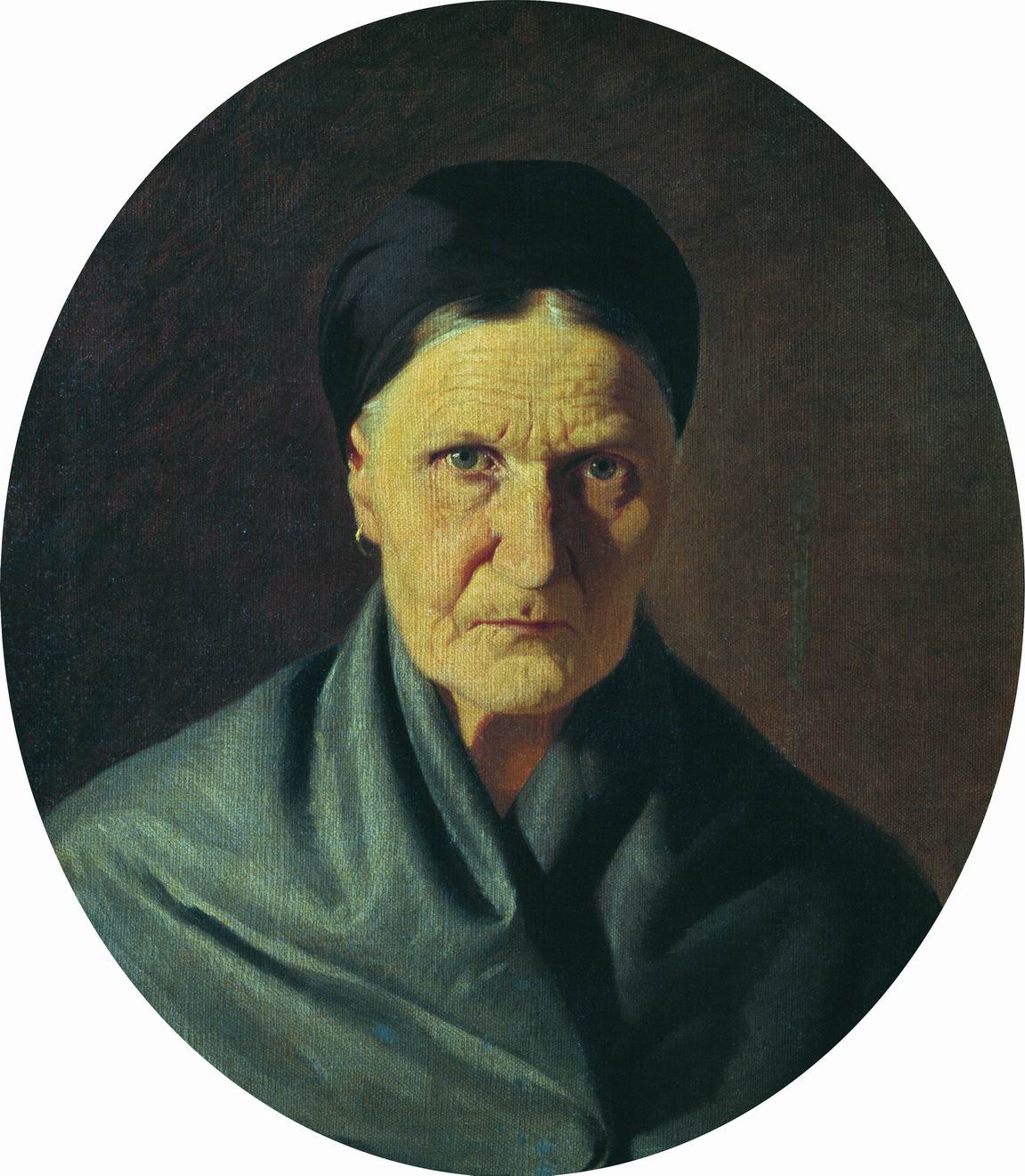 Бронников. Портрет матери художника. 1871