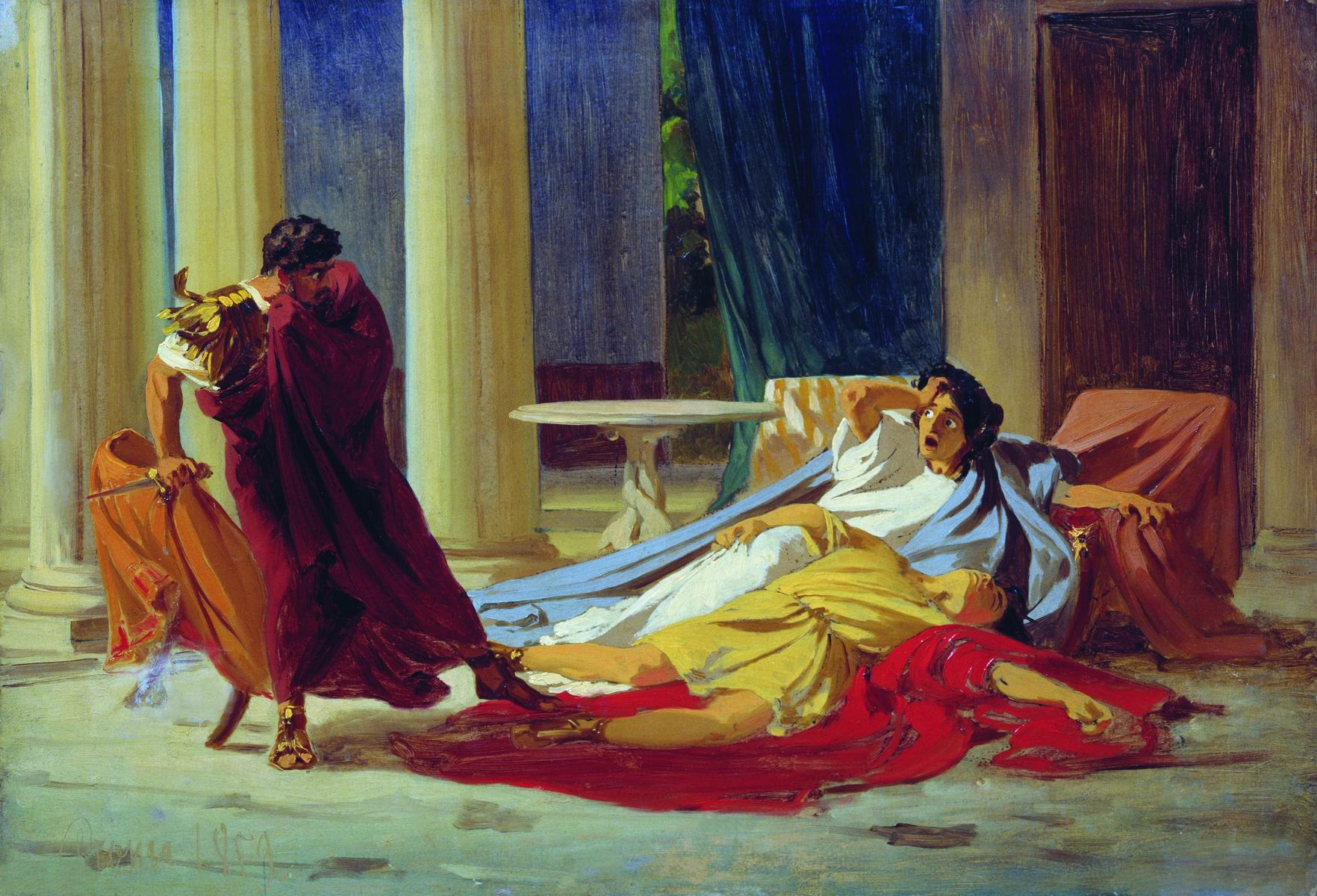 Бронников. Сцена убийства. 1859