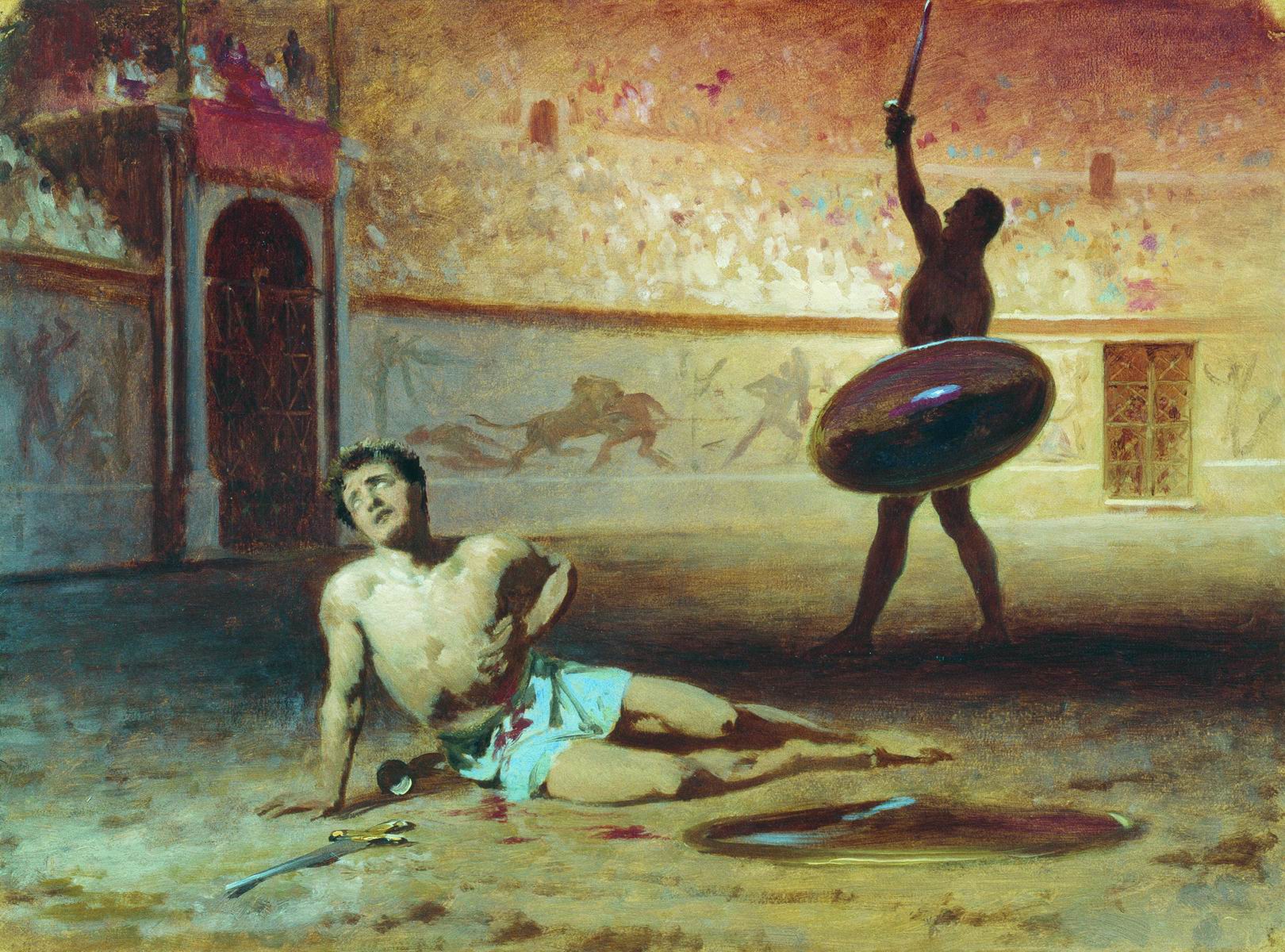 Бронников. Умирающий гладиатор. 1856