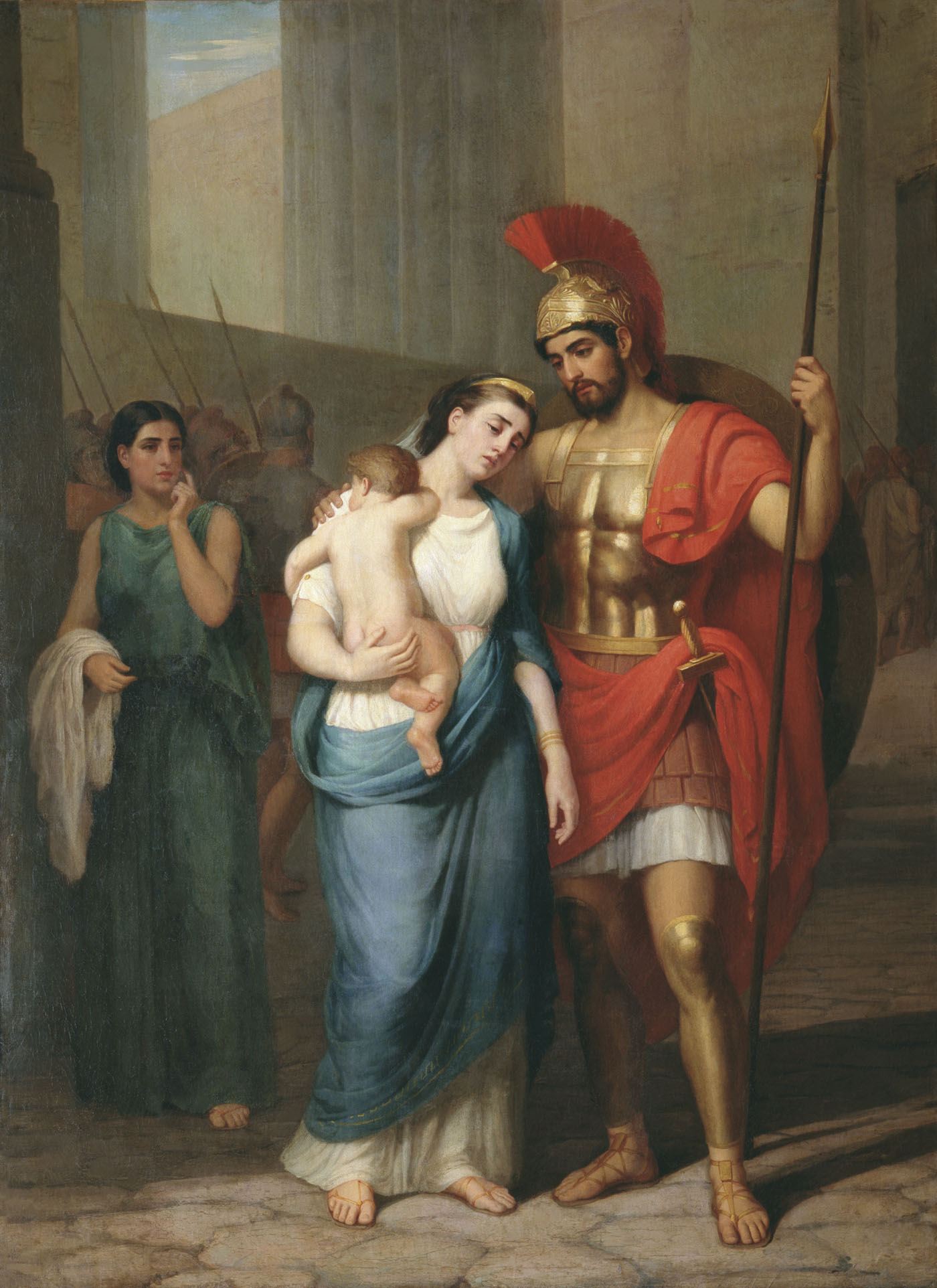 Постников. Прощание Гектора с Андромахой. 1863