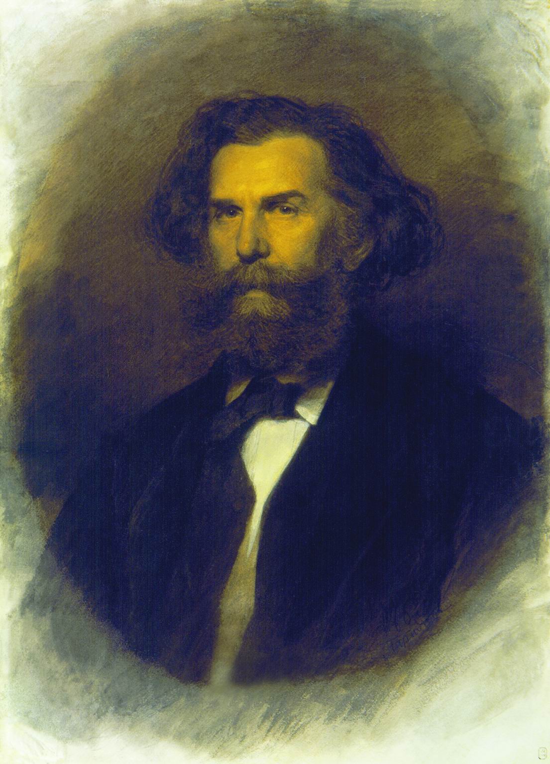 Крамской. Портрет А.П. Боголюбова. 1869