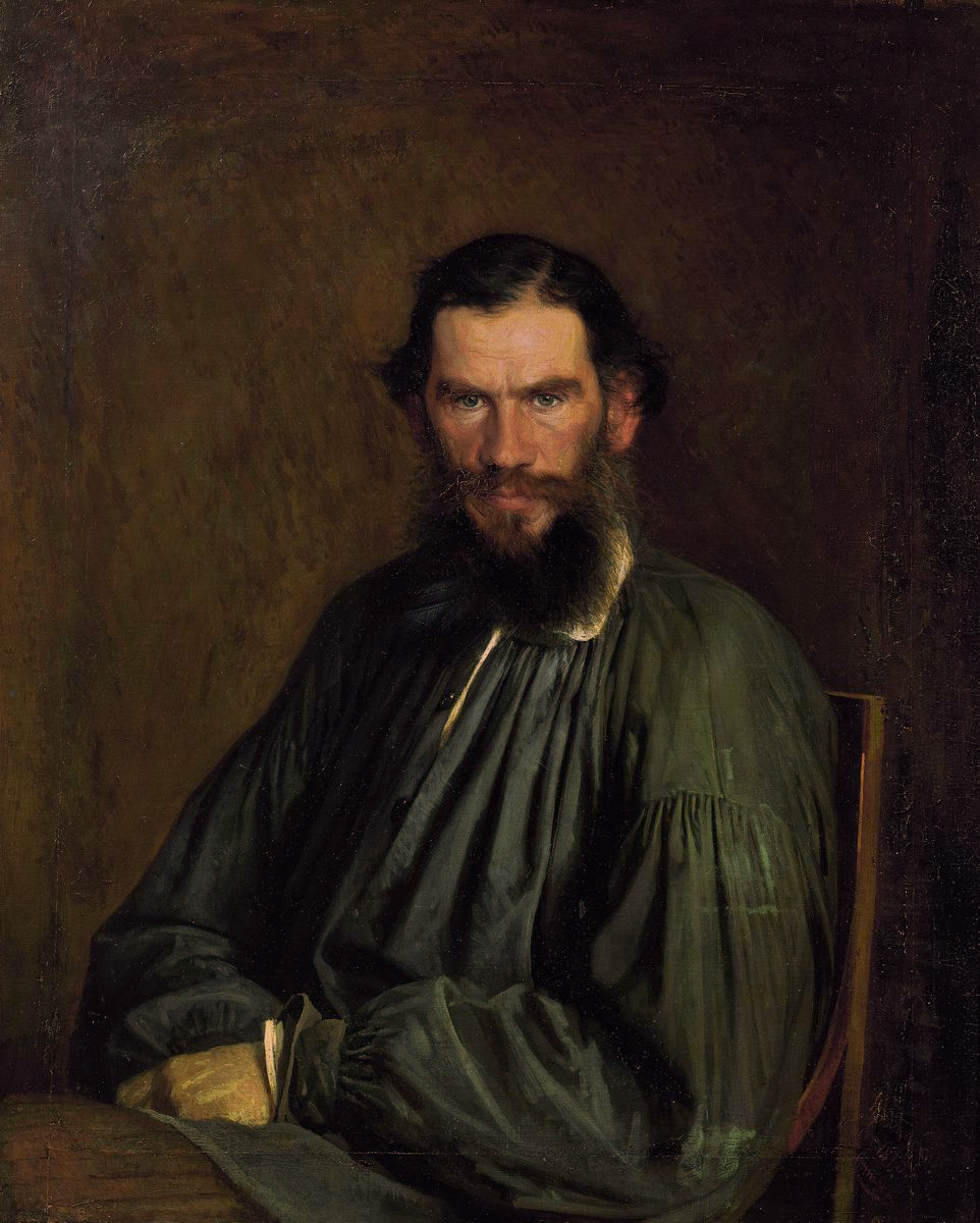 Крамской. Портрет писателя Льва Николаевича Толстого. 1873