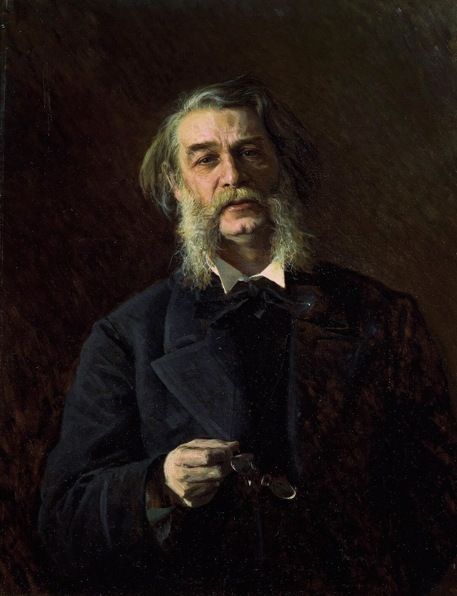 Крамской. Портрет писателя Дмитрия Васильевича Григоровича. 1876