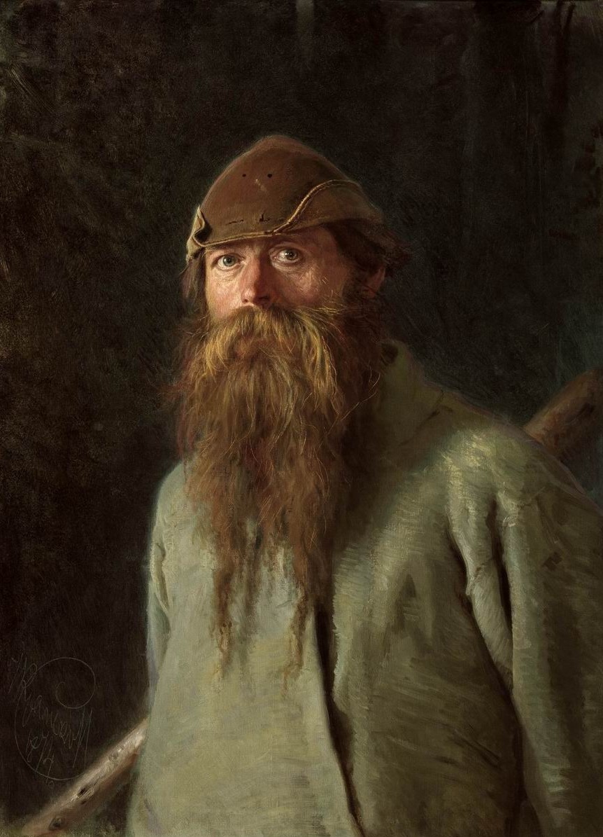 Крамской. Полесовщик. 1874
