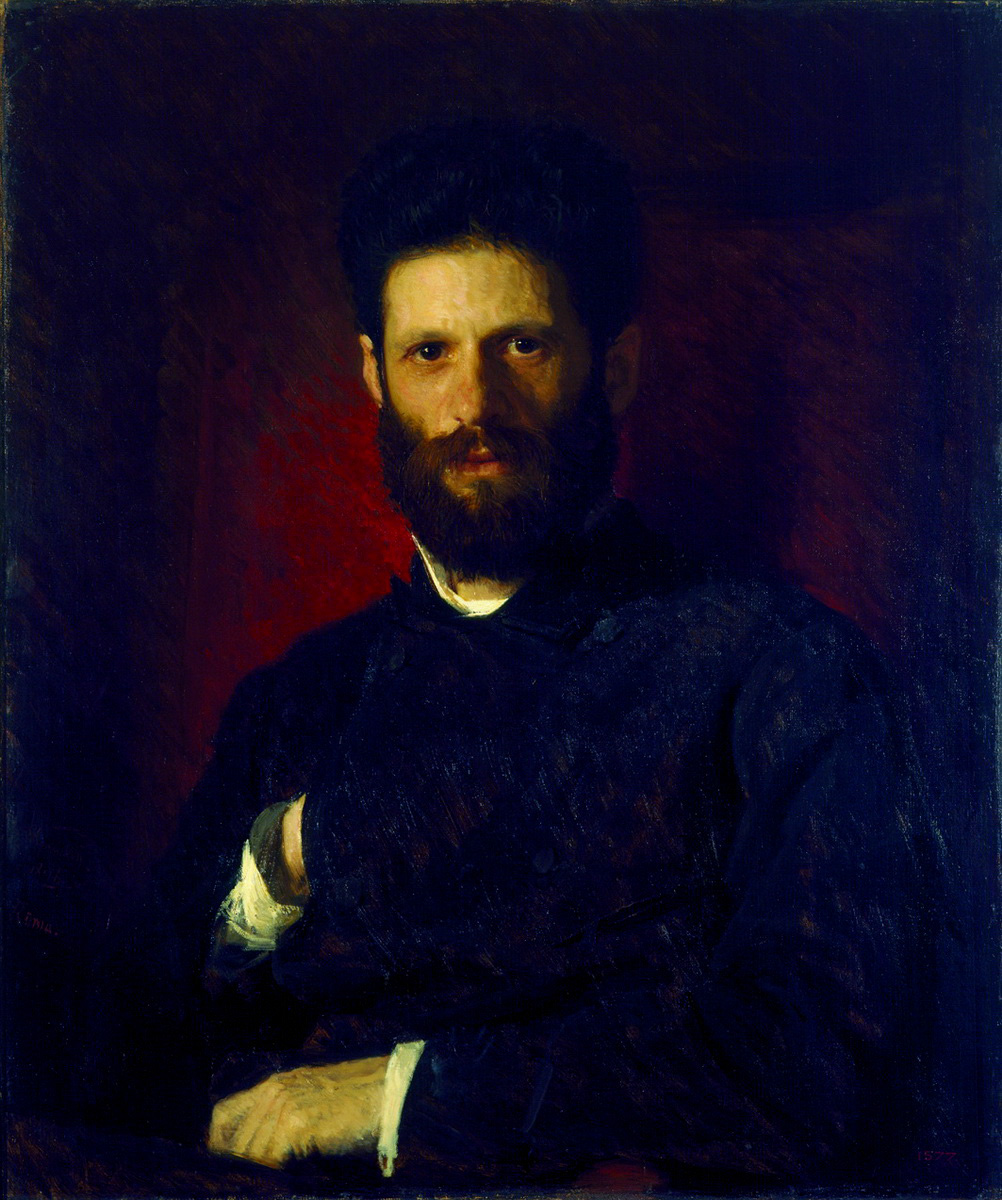 Крамской. Портрет скульптора Марка Матвеевича Антокольского. 1876