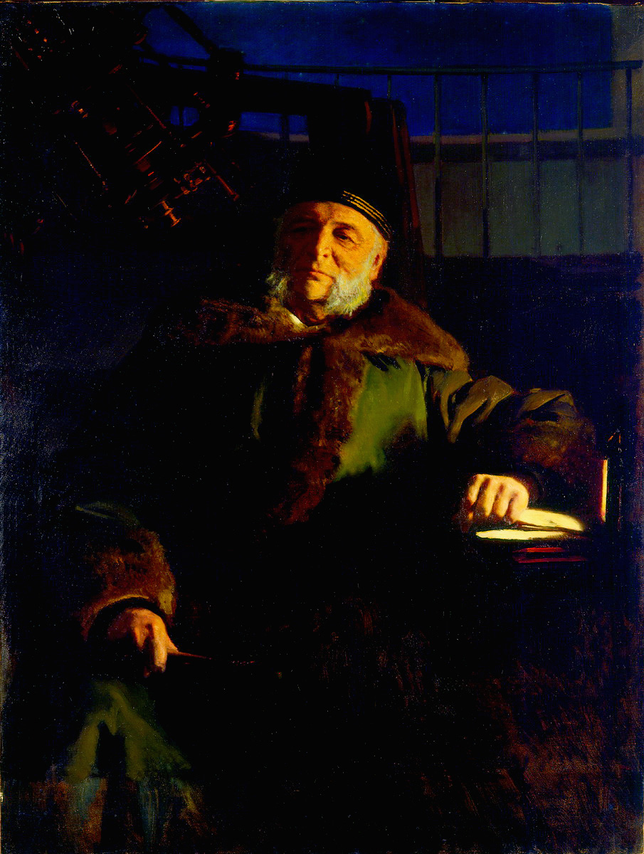 Крамской. Портрет астронома Отто Васильевича Струве. 1886