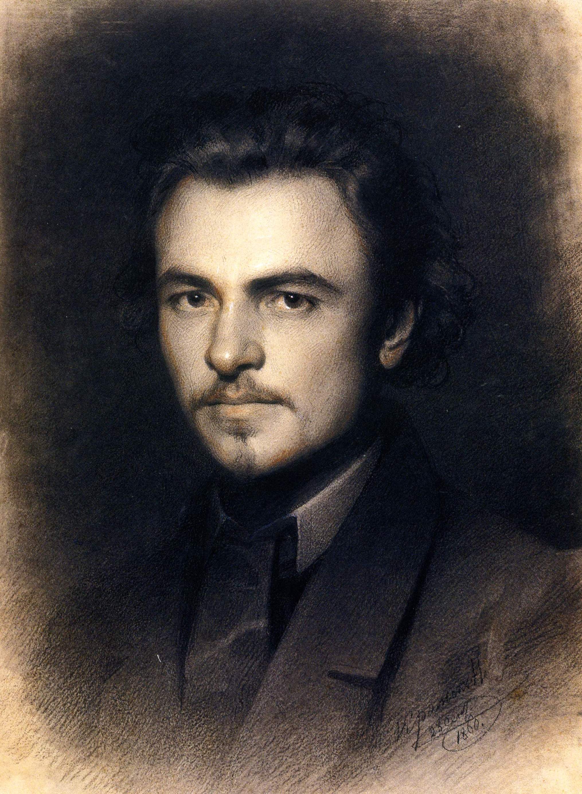 Крамской. Портрет художника М.М. Панова. 1860 
