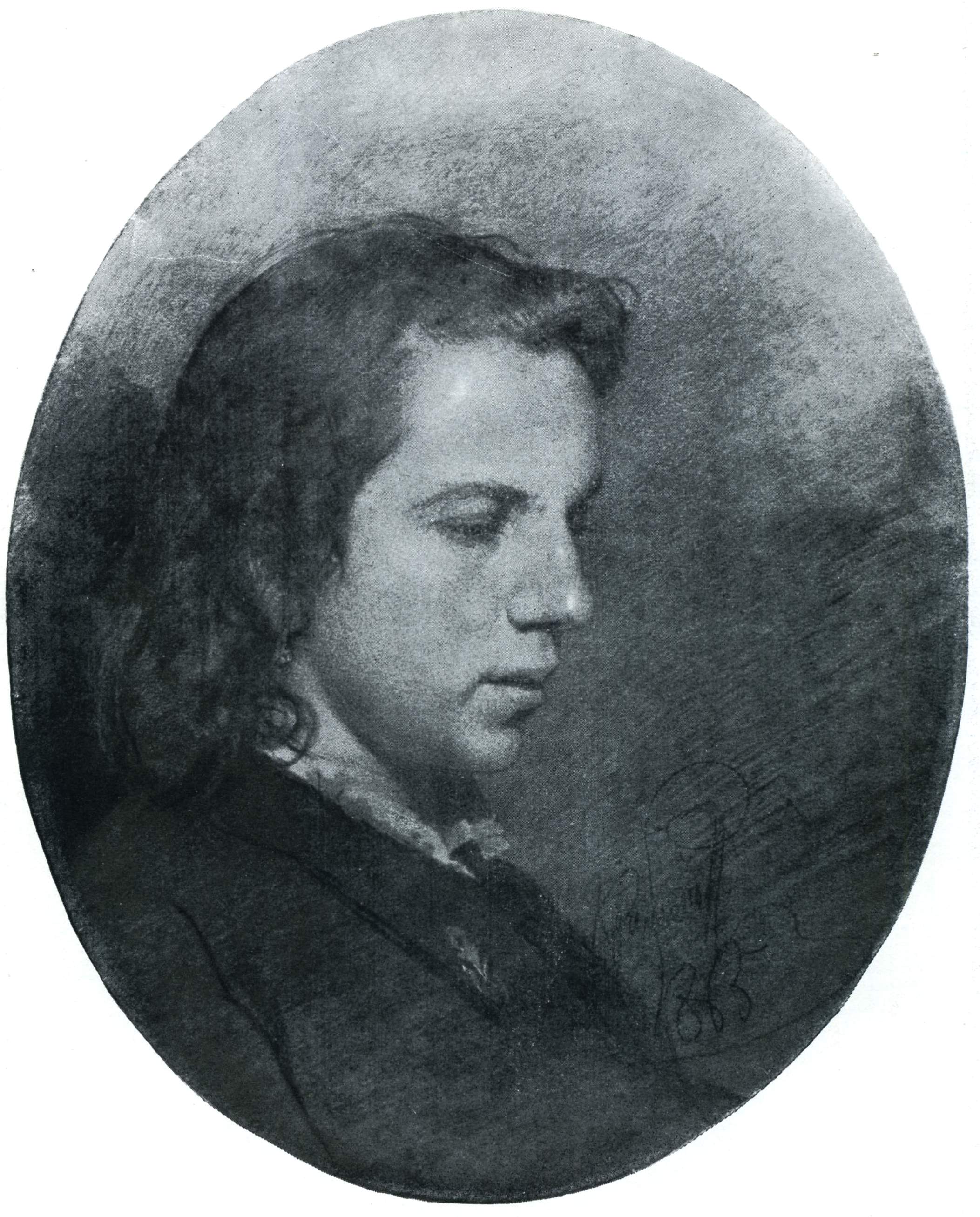 Крамской. Портрет С.Н. Крамской. 1865