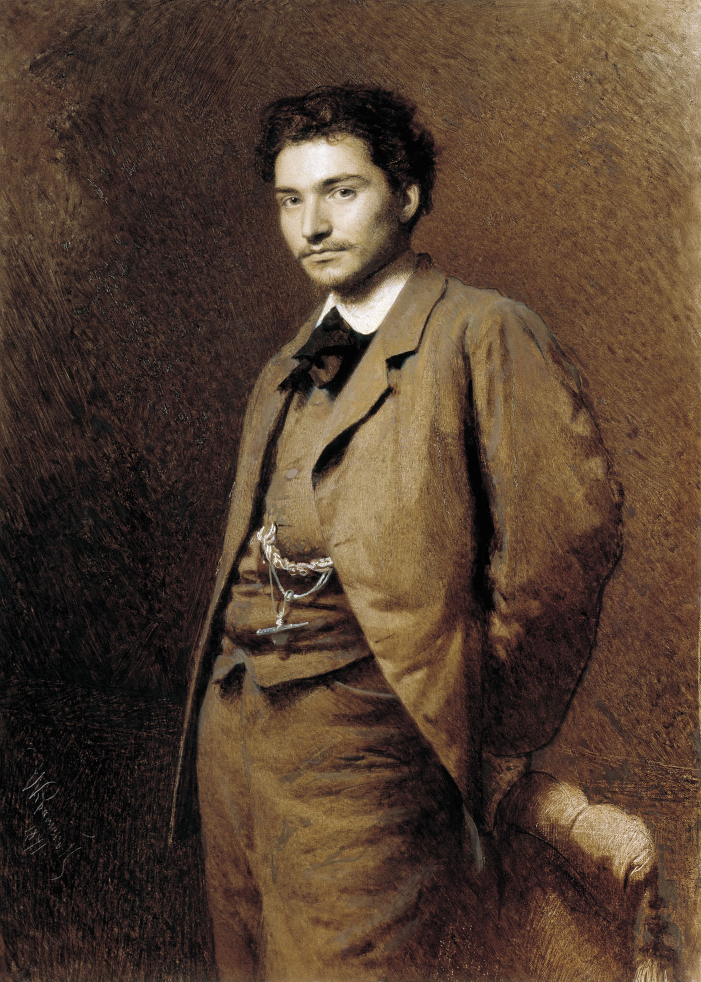 Крамской. Портрет художника Ф.А.Васильева. 1871