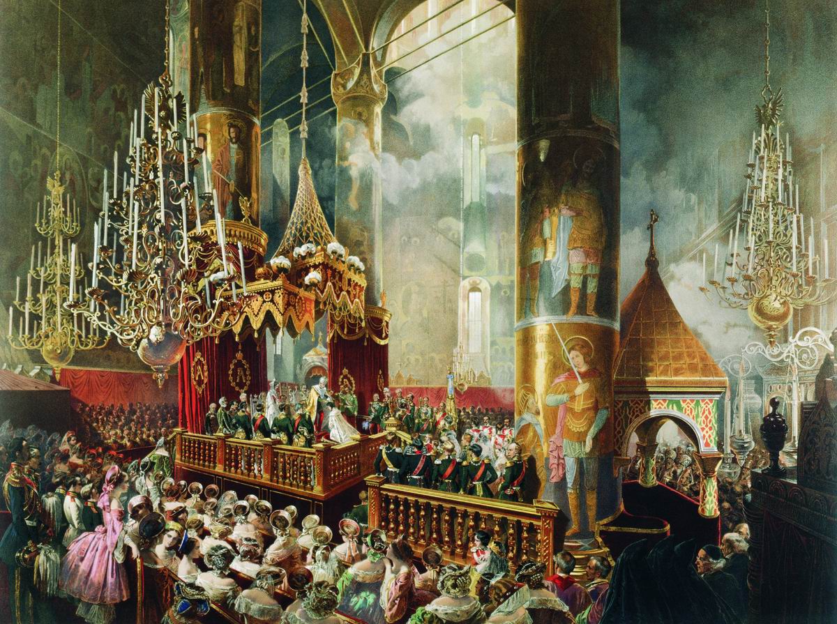 Зичи. Коронационная процессия. 1856