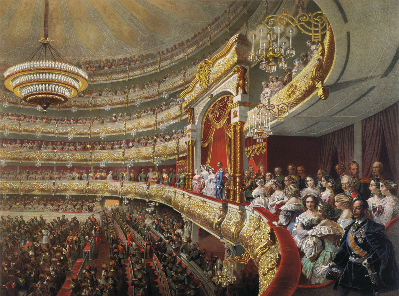 Зичи. Спектакль в московском Большом театре по случаю священного коронования императора Александра II