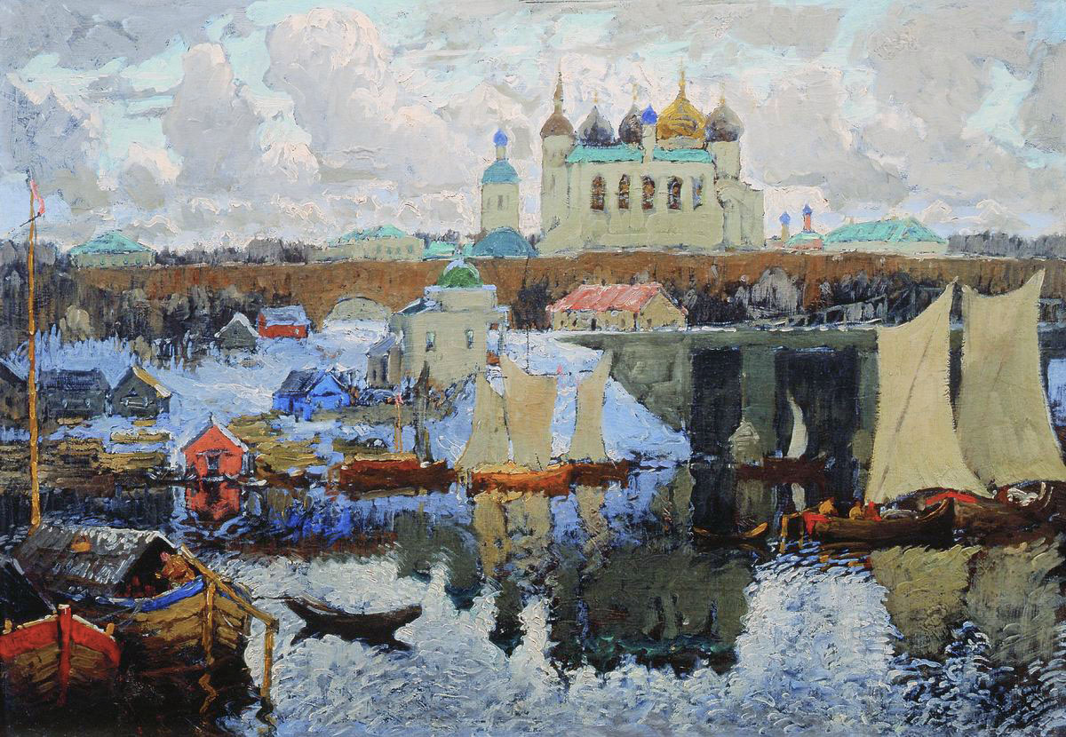 Горбатов. Новгород. Пристань. 1919