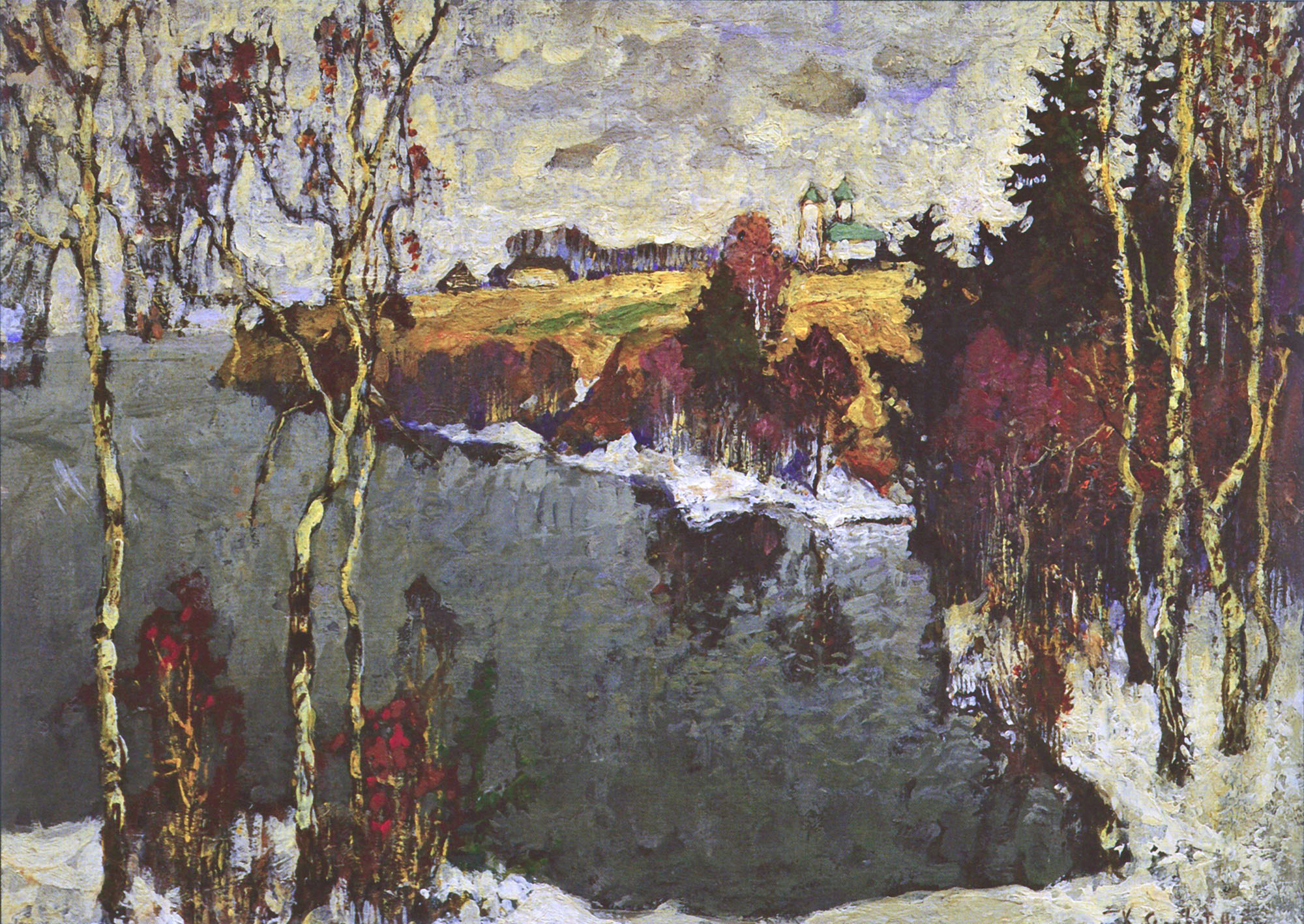 Горбатов. Серый день. Тверская губерния. 1907
