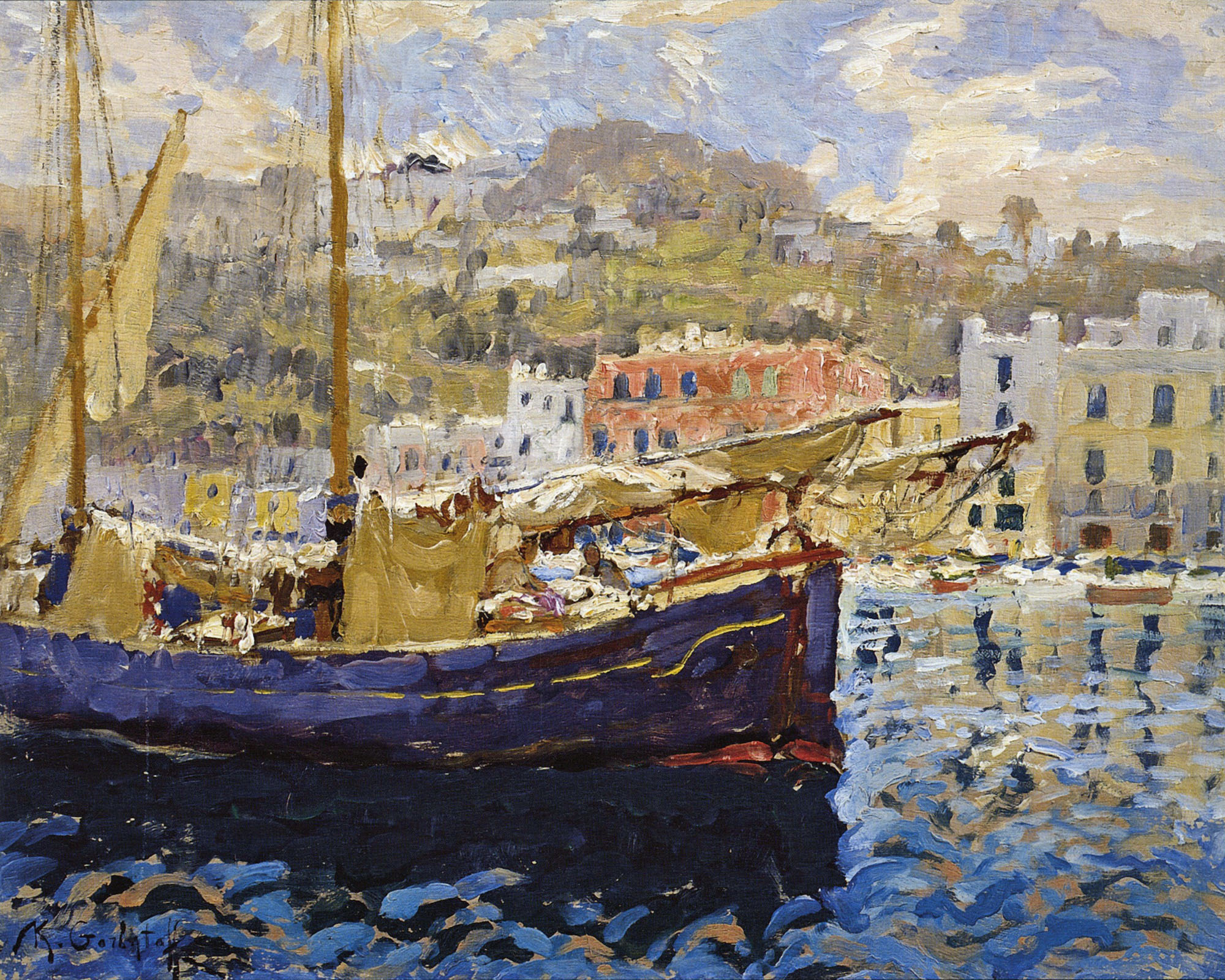 Горбатов. Марина Гранде. Капри. 1926