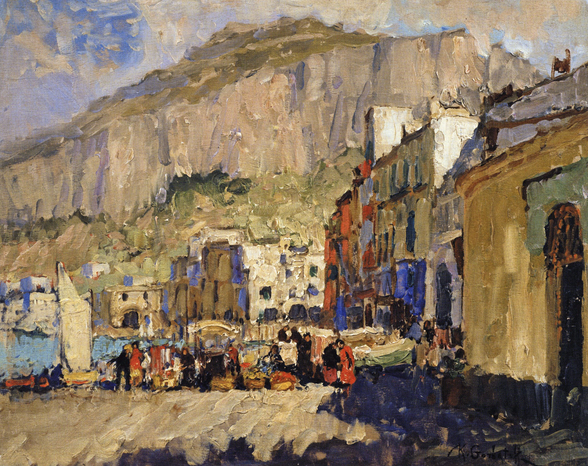 Горбатов. Капри. У гавани. Вторая половина 1920-х