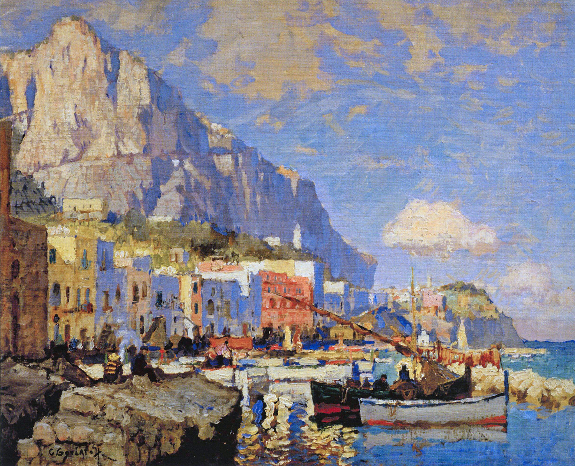Горбатов. Марина Гранде. Капри. 1926