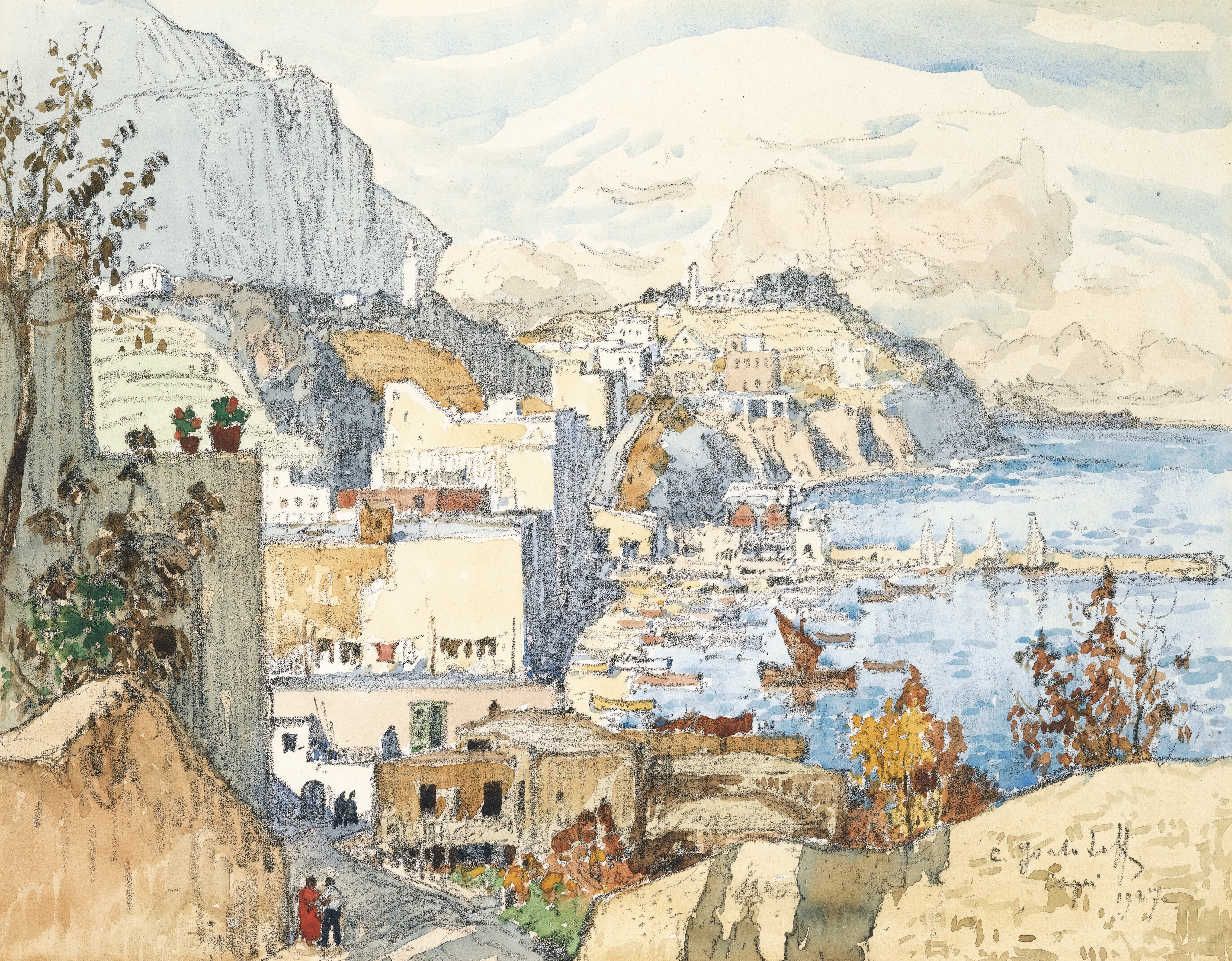 Горбатов. Вид Капри. 1927
