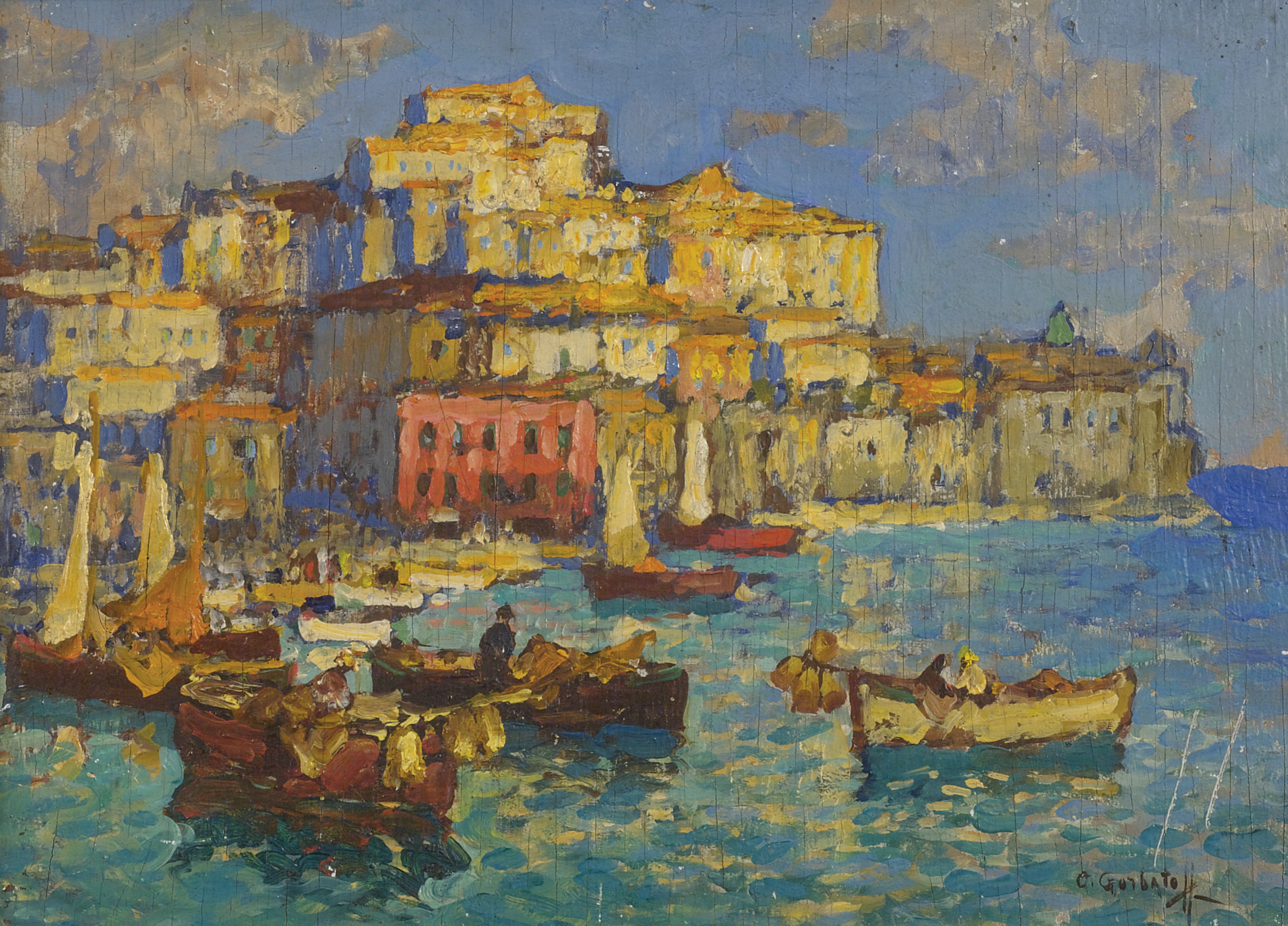 Горбатов. Гавань в Неаполе. 1930