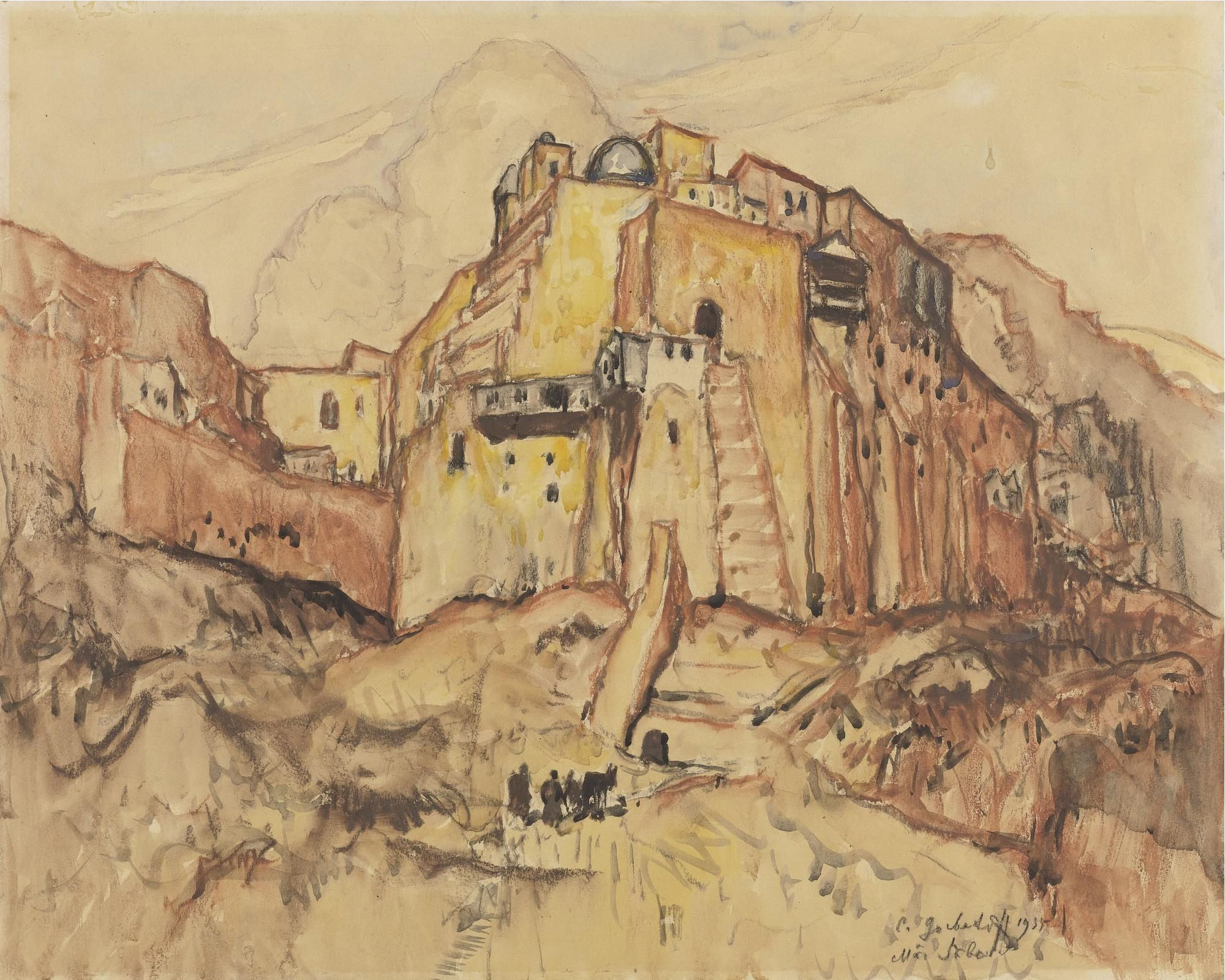 Горбатов. Вид на Мар Саба. 1935
