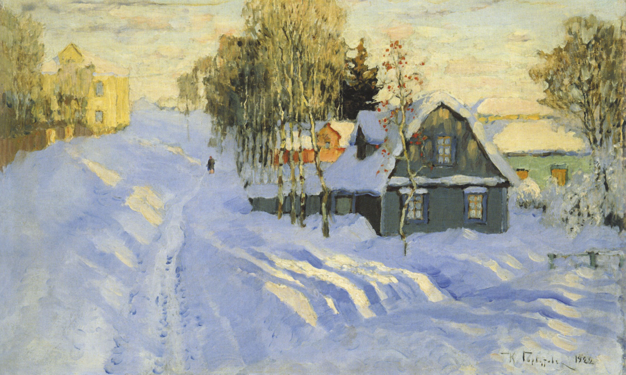 Горбатов. Зимний пейзаж. 1922