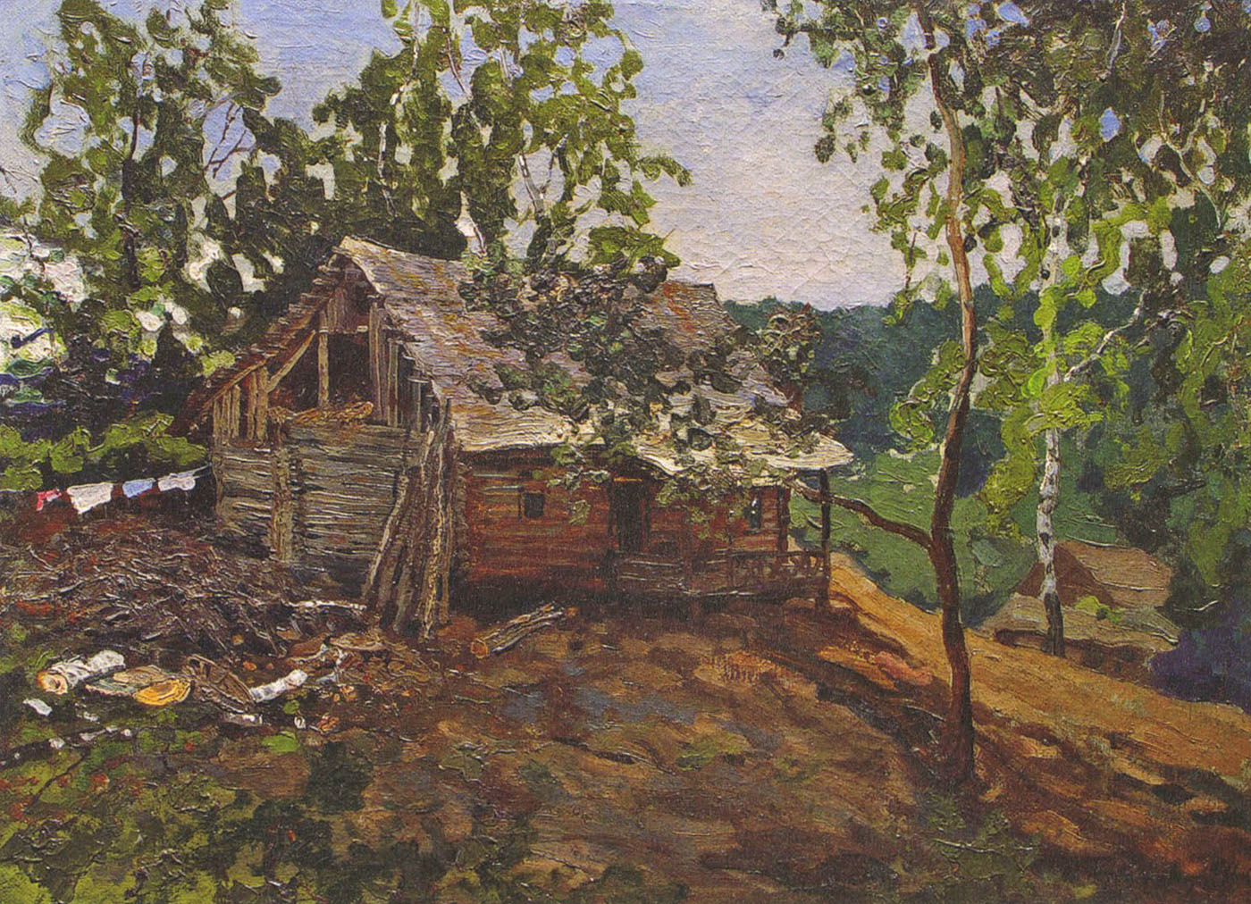 Горбатов. Пейзаж с домом. 1916