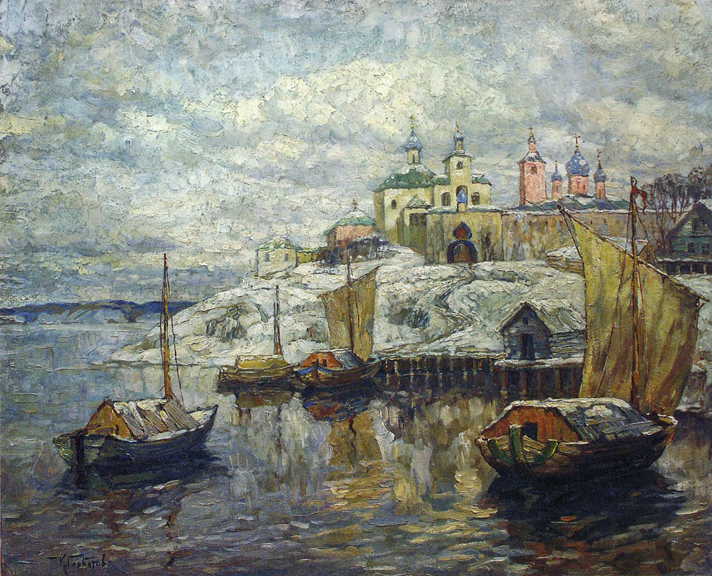 Горбатов. Вид Пскова. 1915