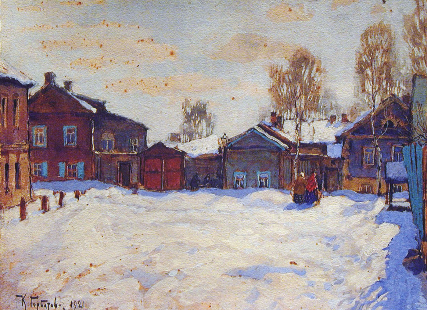 Горбатов. Улица зимой. 1921