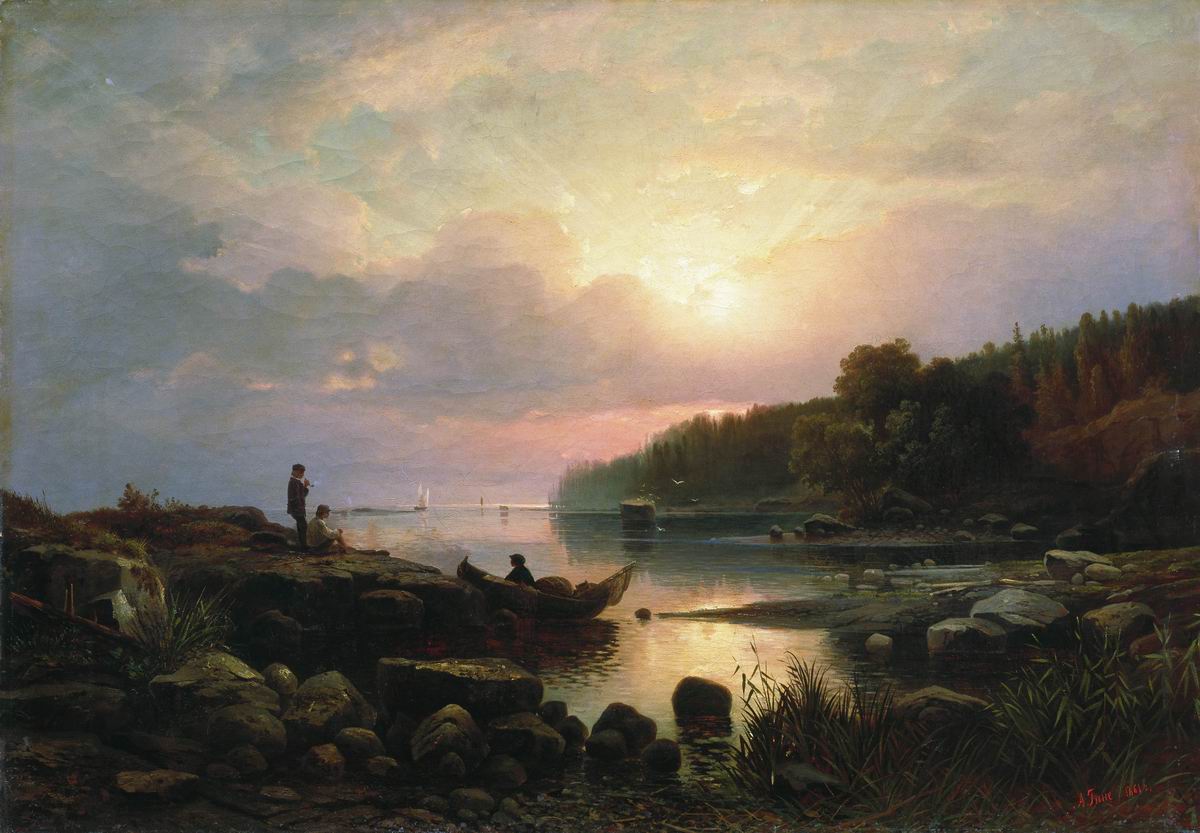 Гине. Финляндский пейзаж. 1861