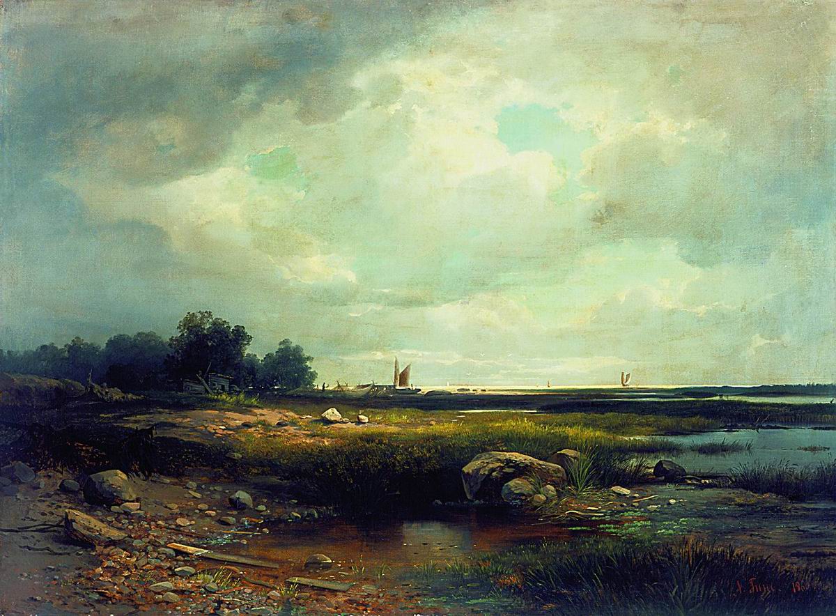 Гине. Морской пейзаж. 1860