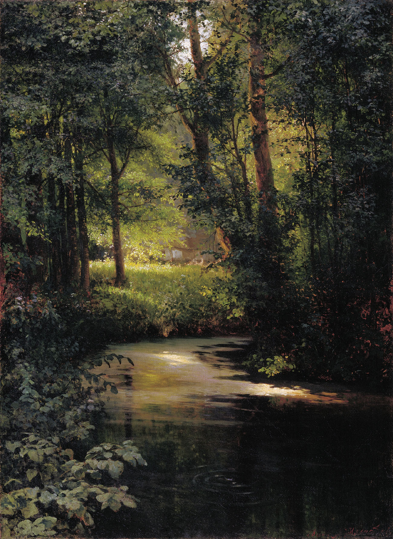 Мясоедов Г.. Весной (Лесной ручей близ Полтавы). 1890