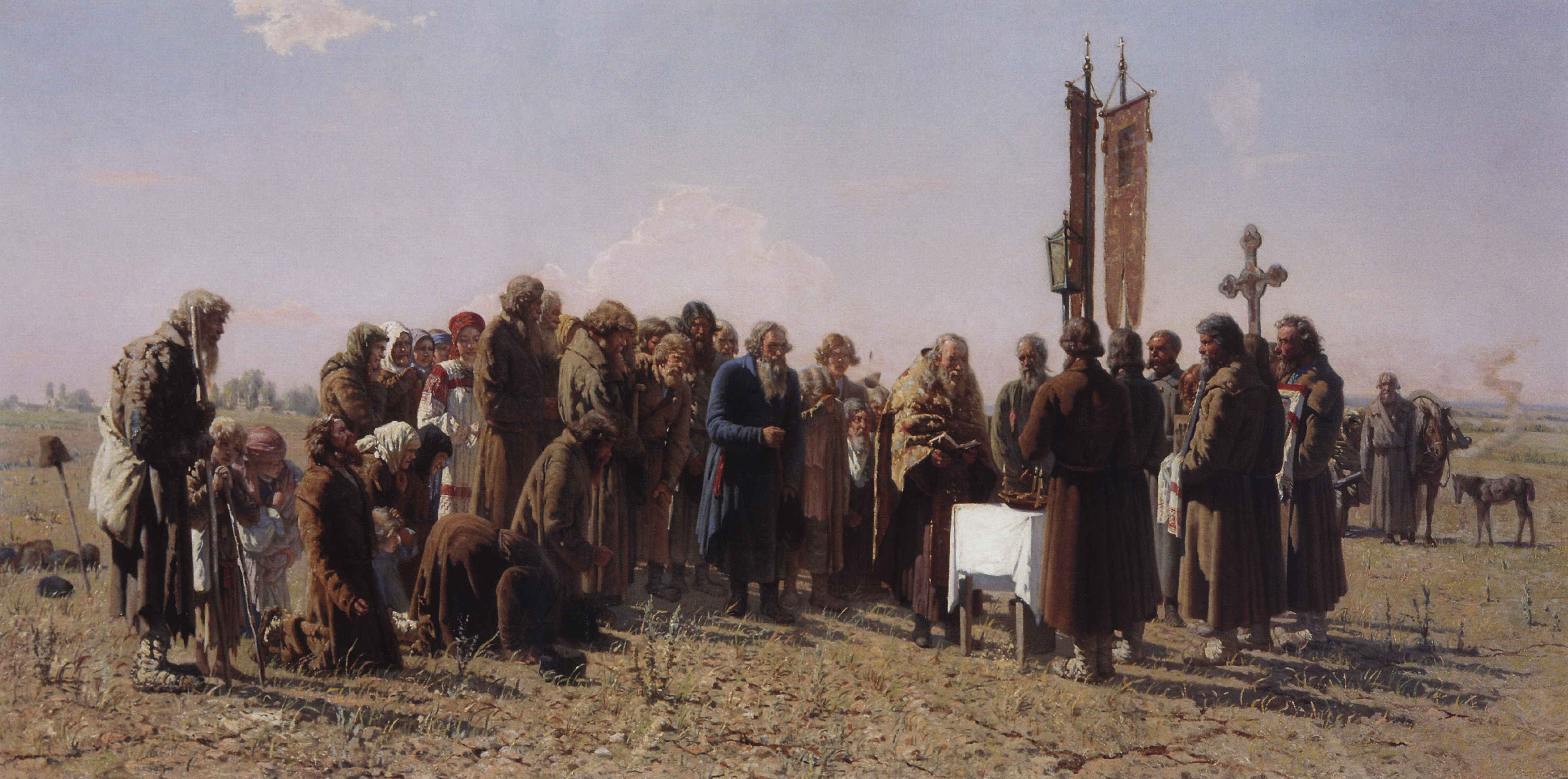 Мясоедов Г.. Молебен во время засухи. 1880