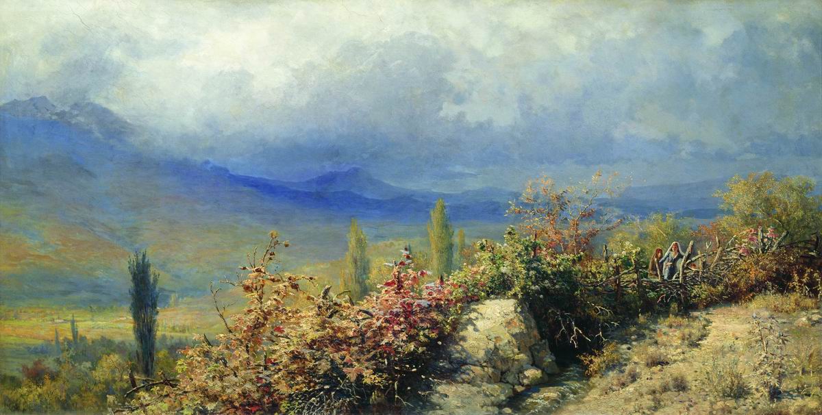 Мясоедов Г.. Осенний вид в Крыму. 1884