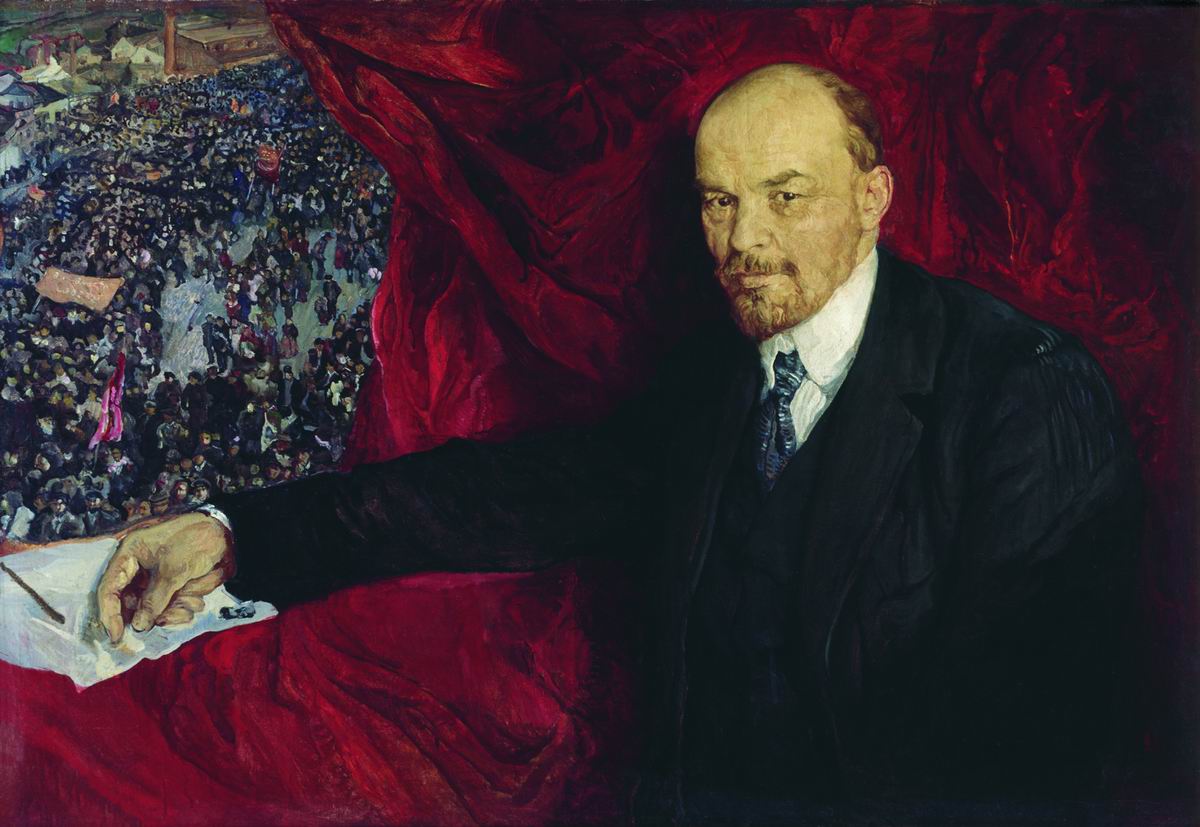Бродский. Ленин и манифестация. 1919