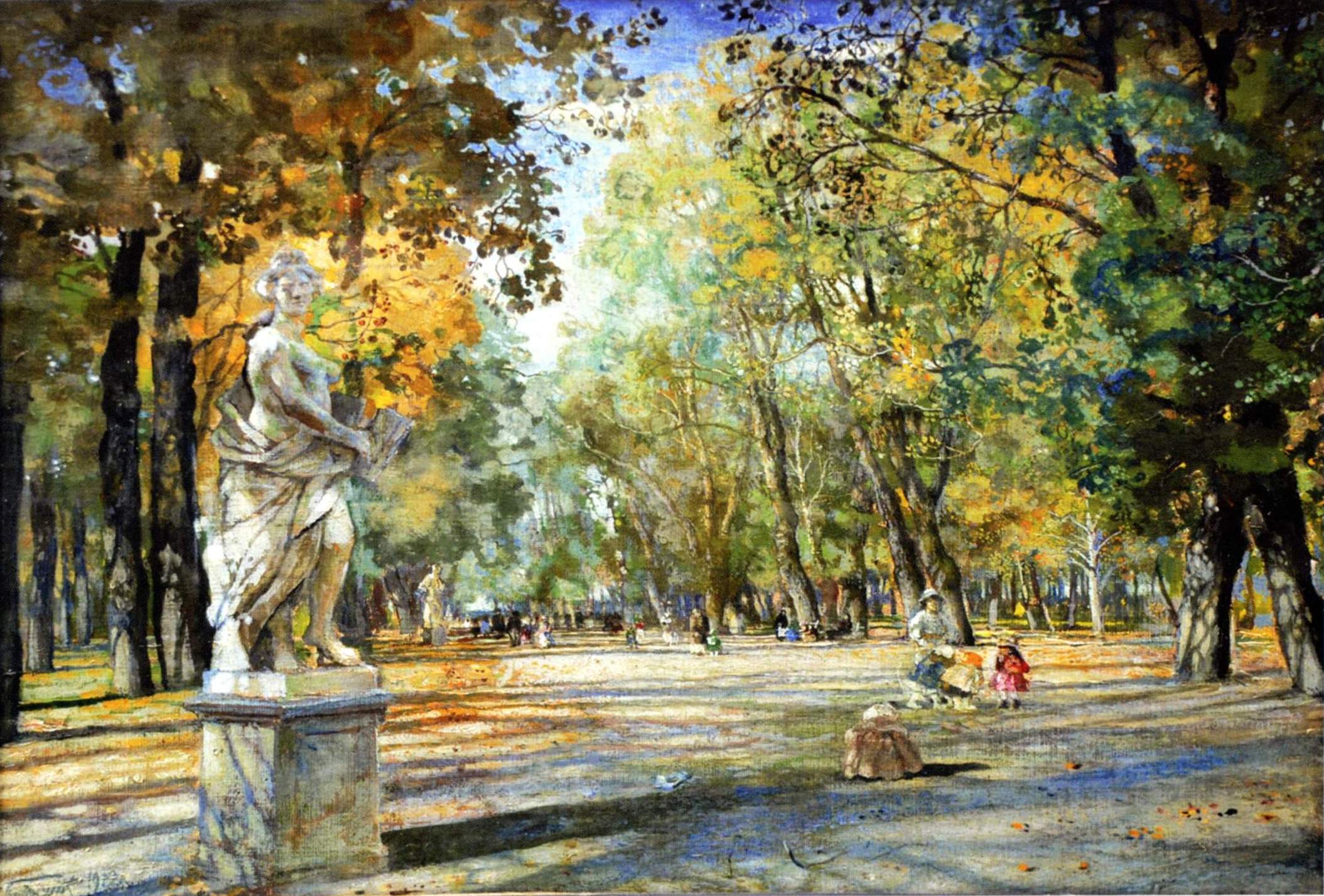 Бродский. Летний сад . 1922
