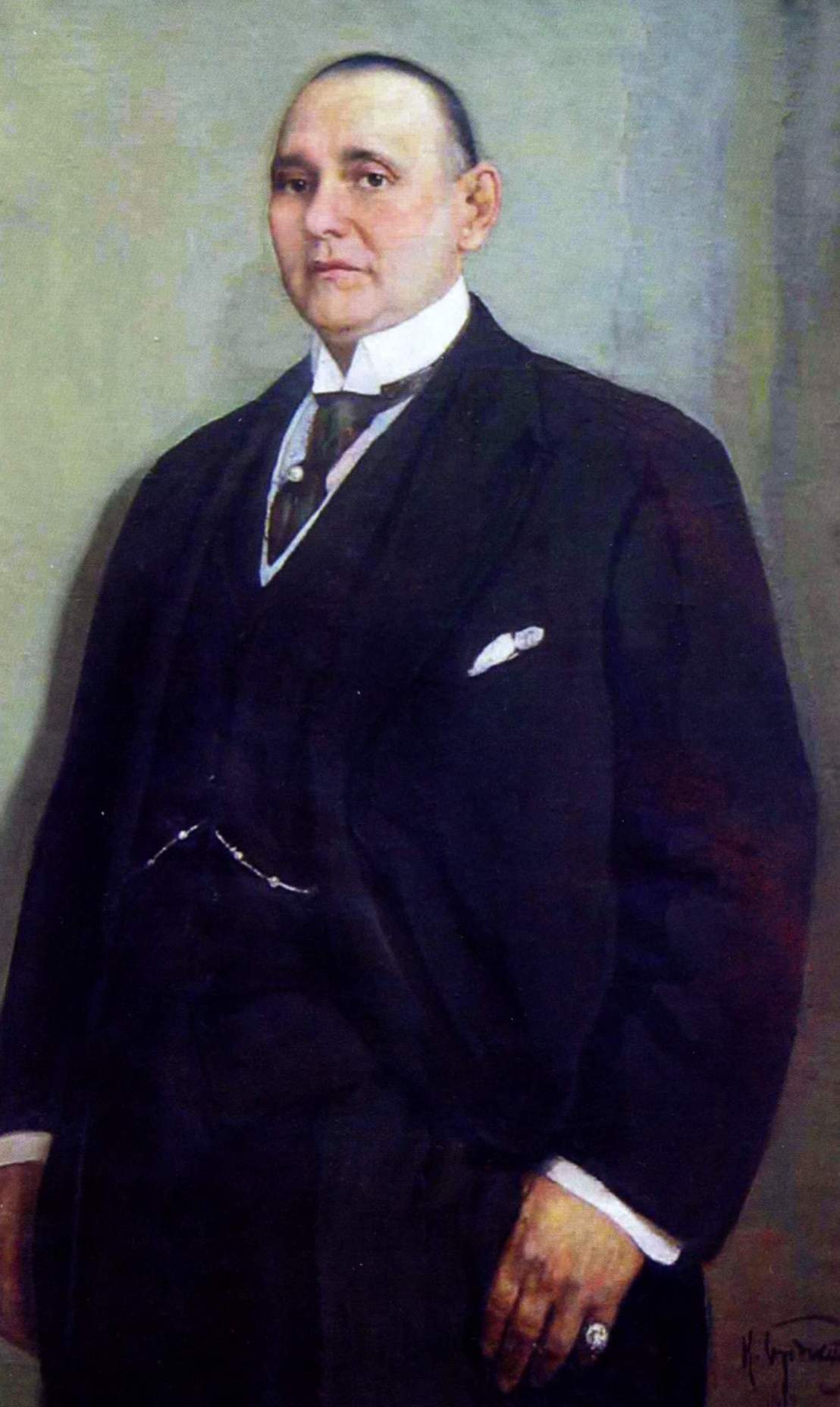 Бродский. Портрет банкира Ф.Б. Бирштейна (?). 1917
