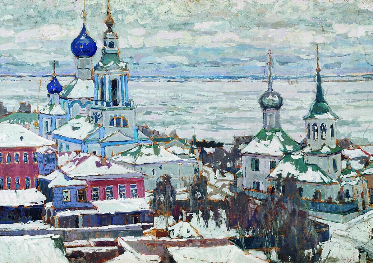 Петровичев. Ростов зимой. 1910