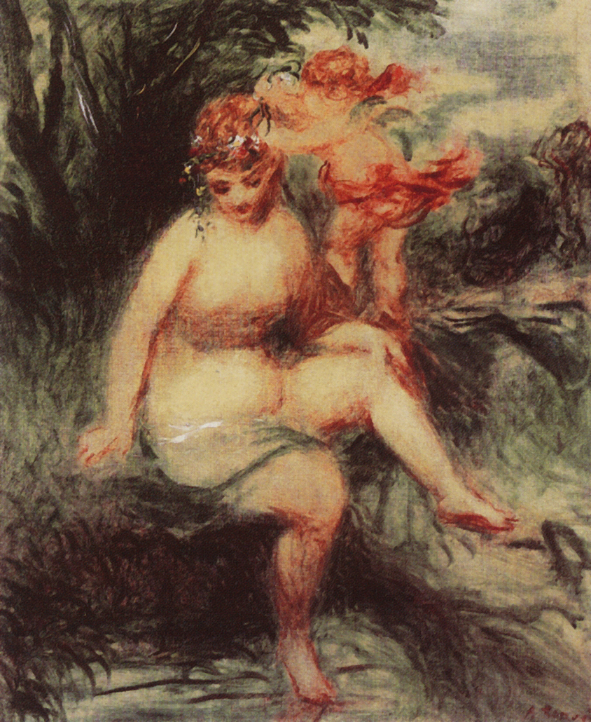 Ренуар. Венера и Купидон (Аллегория). 1860