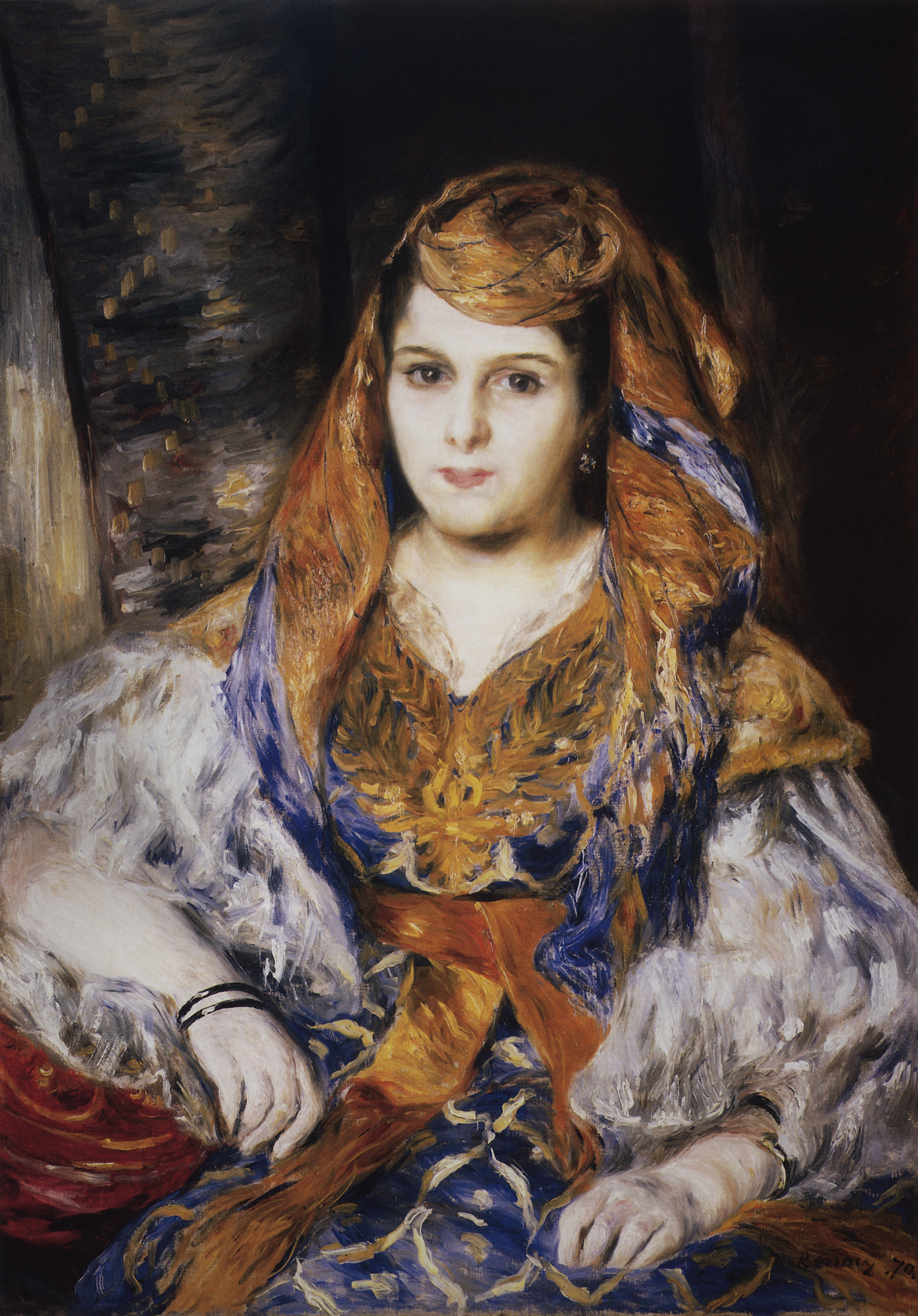 Ренуар. Мадам Клементин Стора в алжирском наряде. 1870