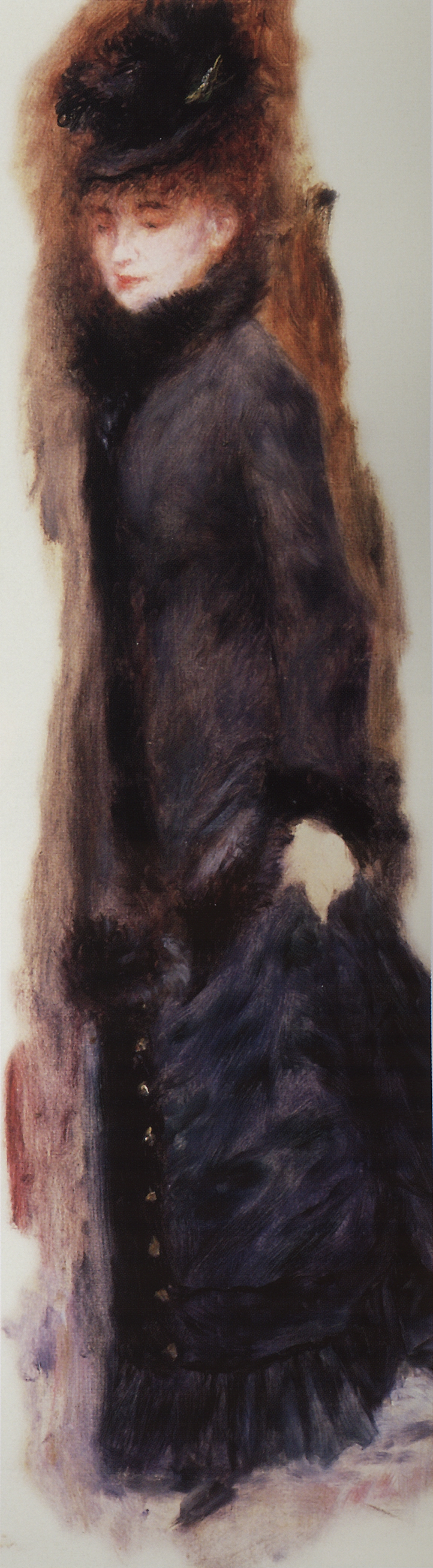 Ренуар. Женщина, приподнимающая юбку. 1877