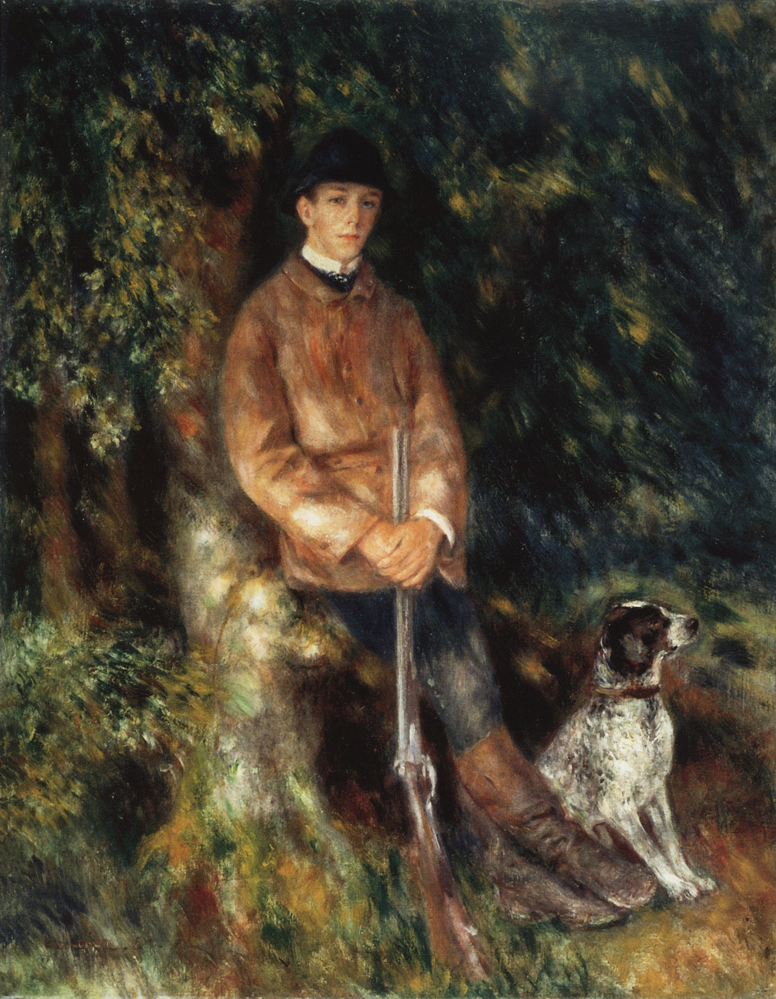 Ренуар. Альфред Берар и его собака. 1881
