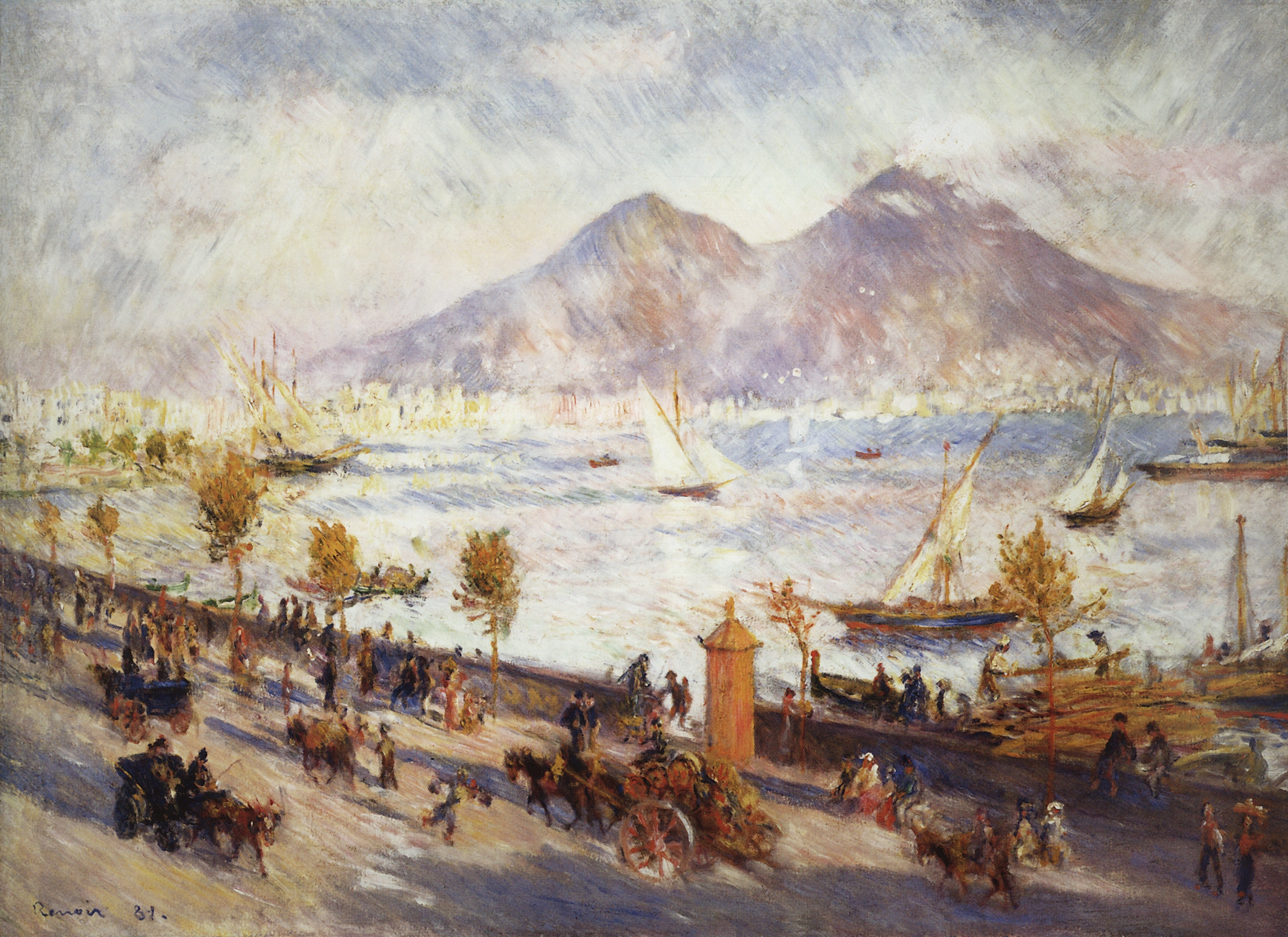 Ренуар. Везувий утром. 1881