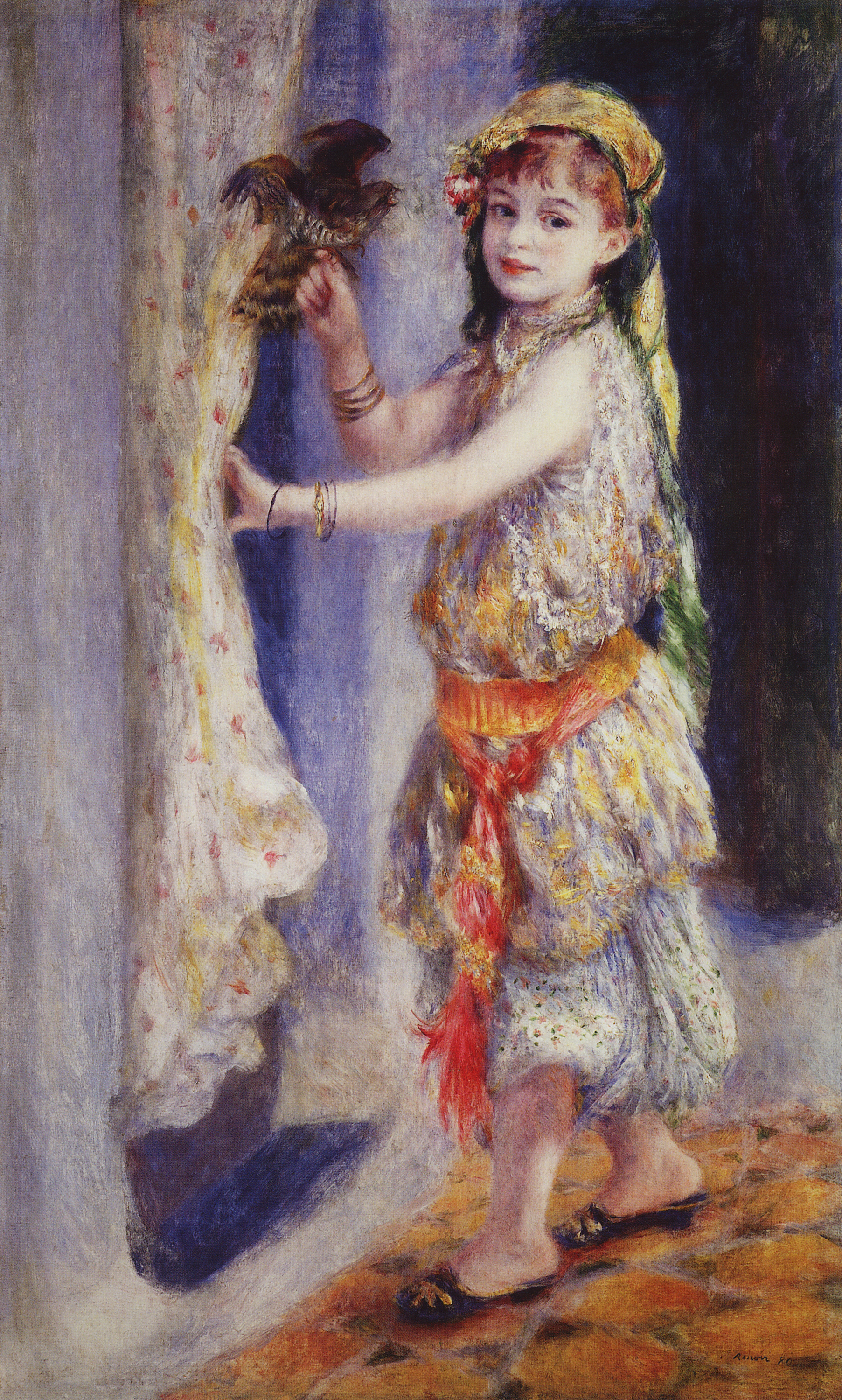 Ренуар. Девочка с соколом (Мадемаузель Флери в алжирском наряде). 1880