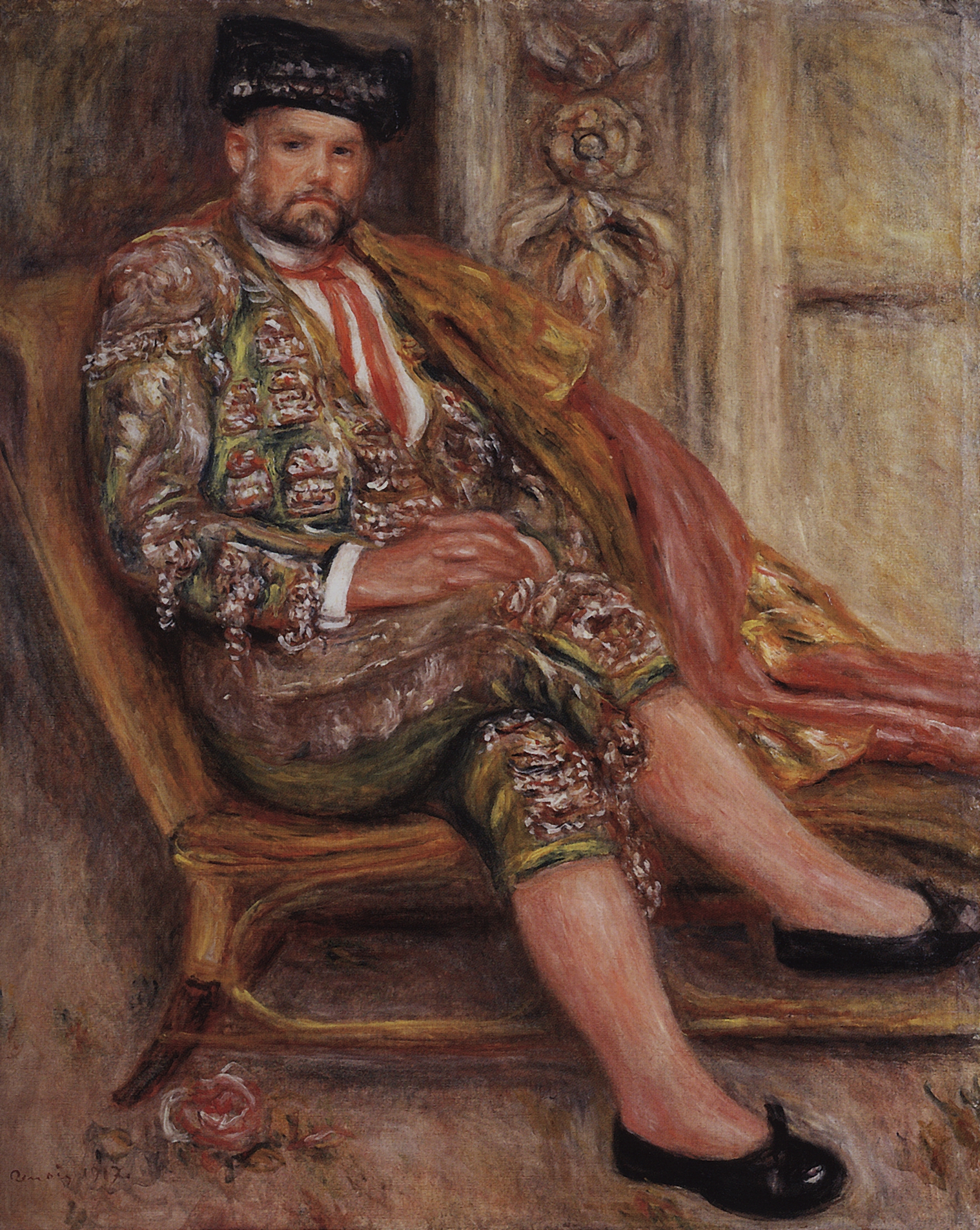 Ренуар. Амбруаз Воллар в костюме тореадора. 1917