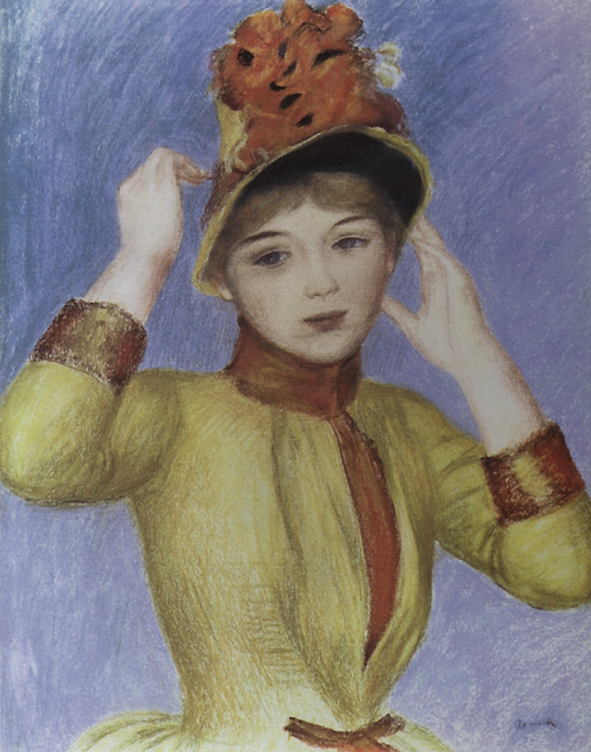 Ренуар. Женщина в желтом корсаже. Около 1883