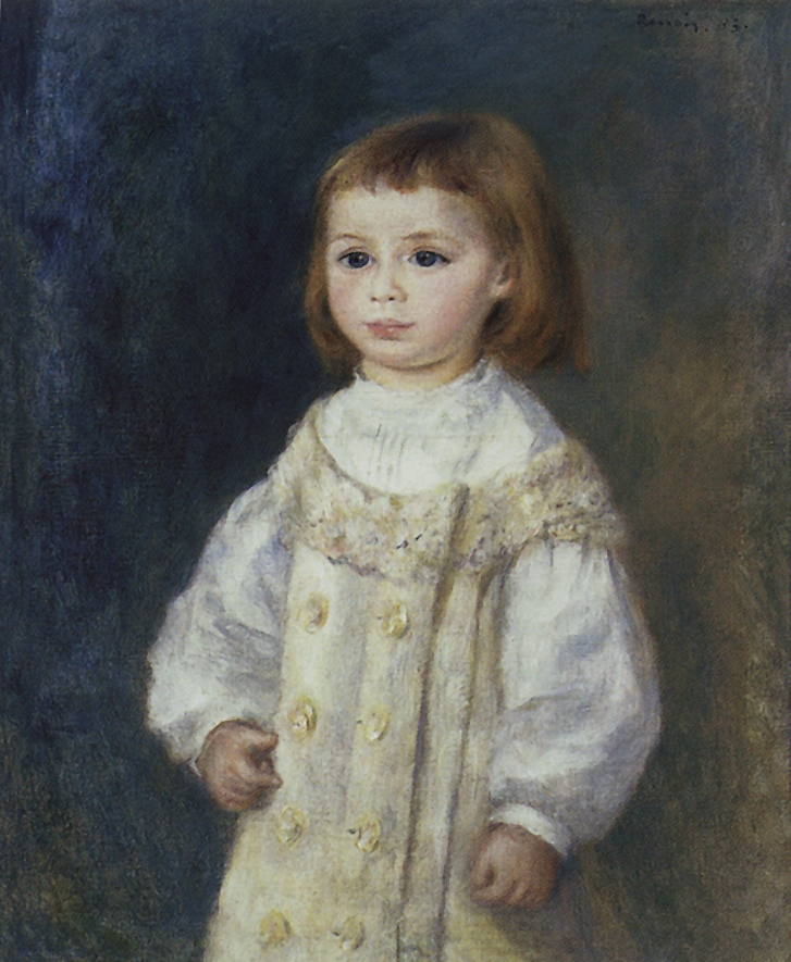 Ренуар. Девочка в белом (Люси Берар). 1883