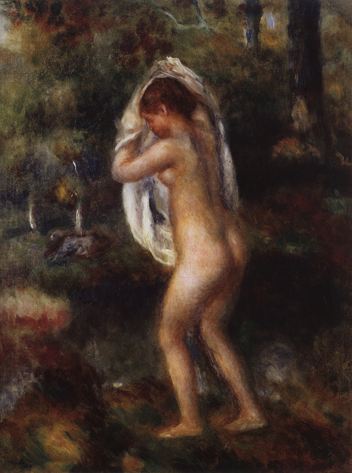 Ренуар. Раздевающаяся девушка. 1899