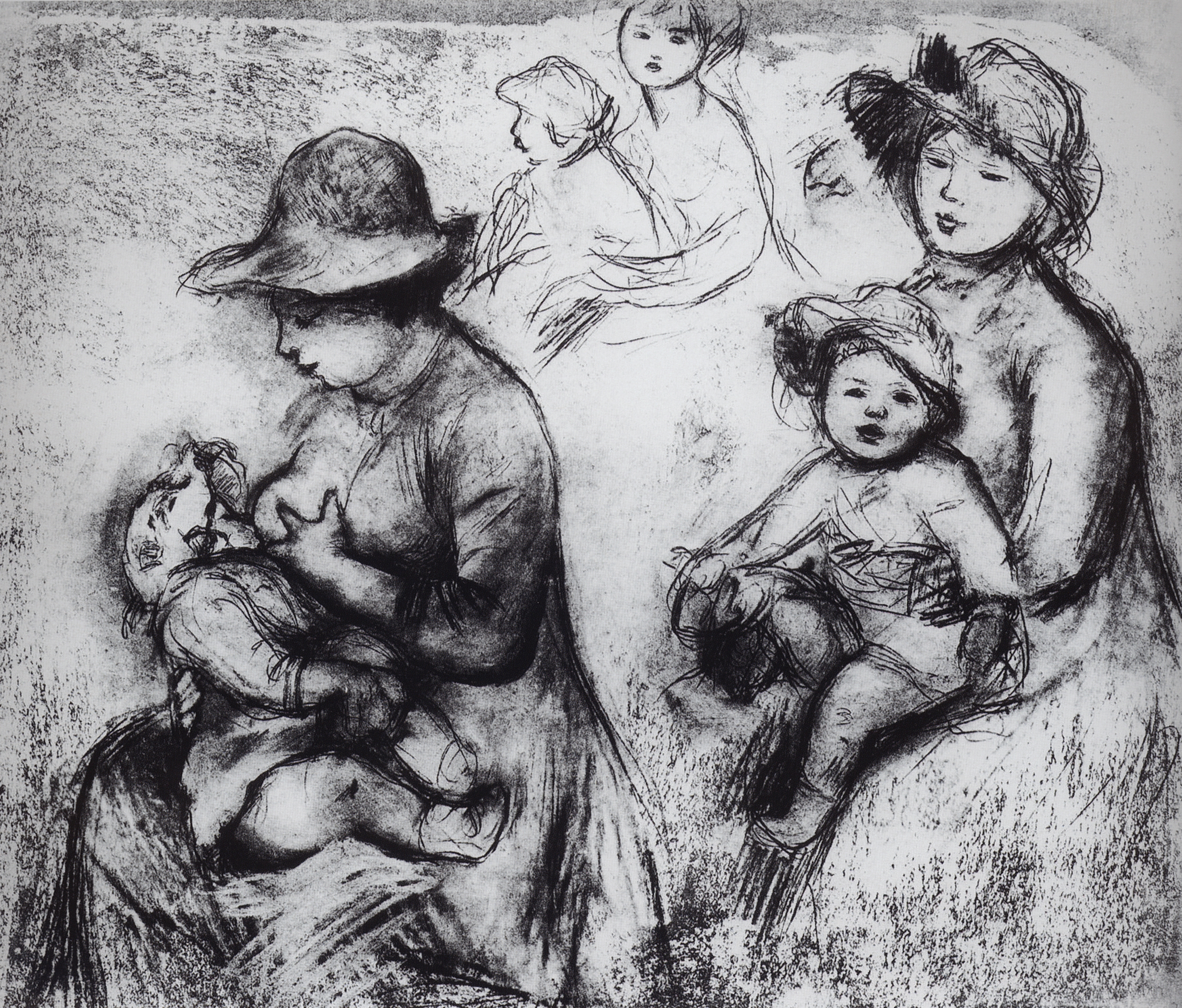 Ренуар. Мадам Ренуар и ее дети. 1886