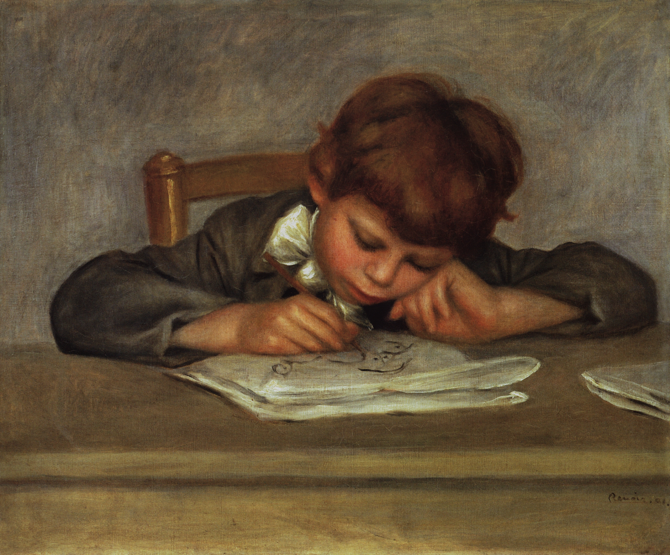 Ренуар. Жан рисует. 1901