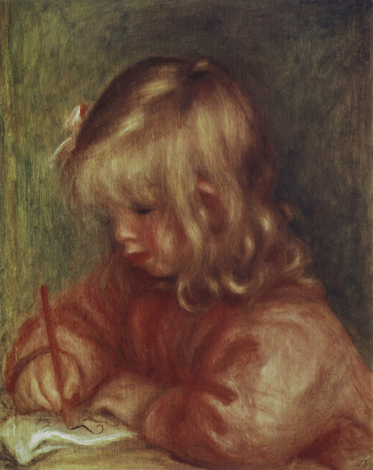 Ренуар. Коко рисует. 1905
